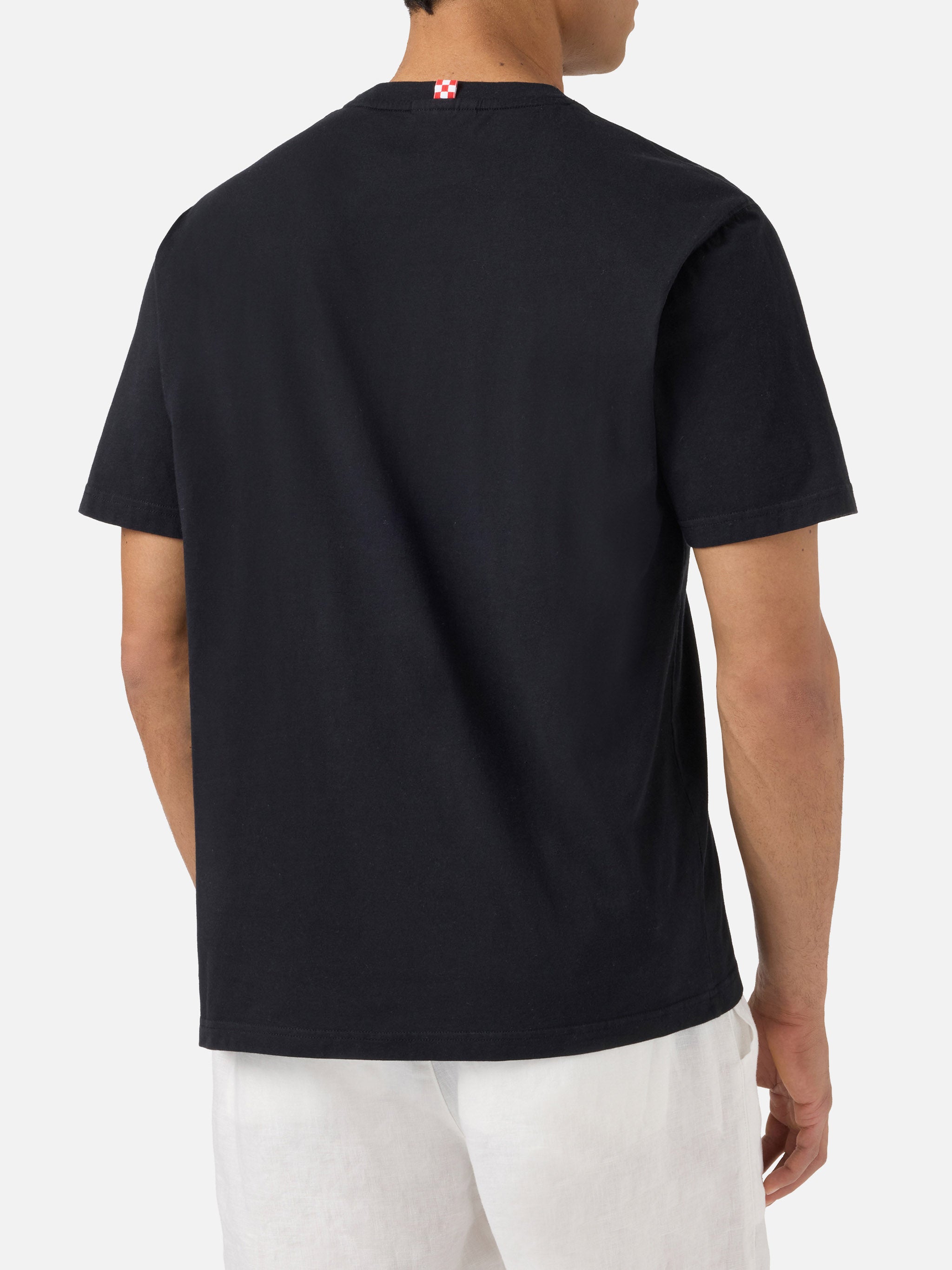 mc2-saint-barth-t-shirt-dover-nera-in-cotone-con-ricamo-logo image 4