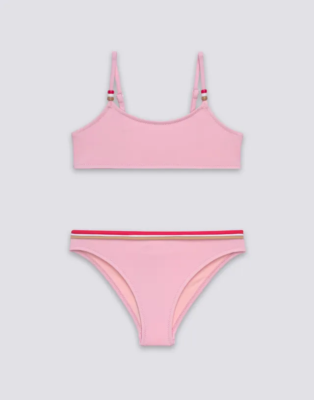 sundek-bikini-bambina-top-regolabile-e-slip-fisso-tinta-unita-2 image 1