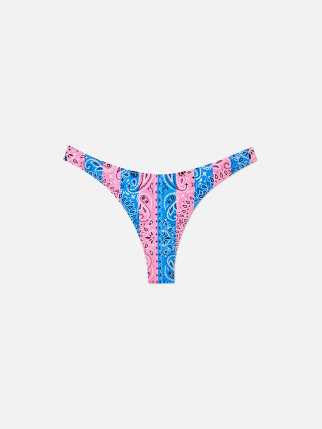 mc2-saint-barth-naomi-slip-bagno-donna-sgambato-stampa-bandana-rosa-bluette image 1