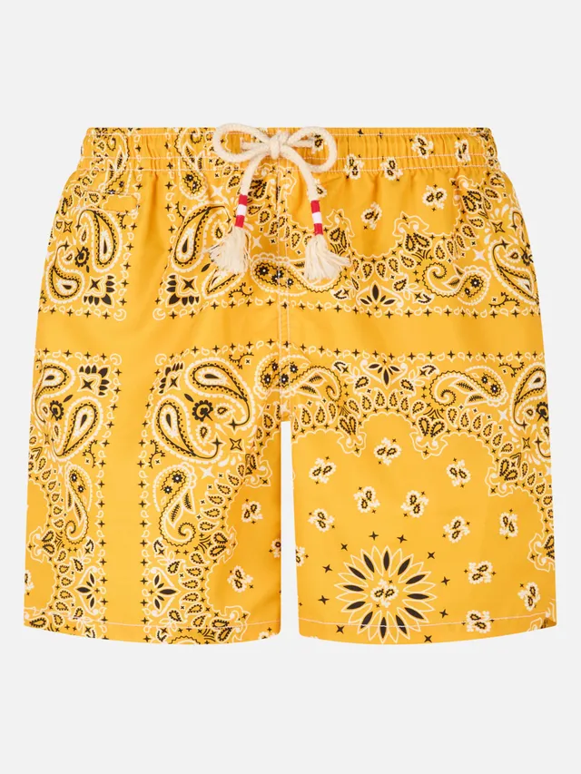 mc2-saint-barth-costume-mare-caprese-uomo-stampa-bandana-ocra image 1