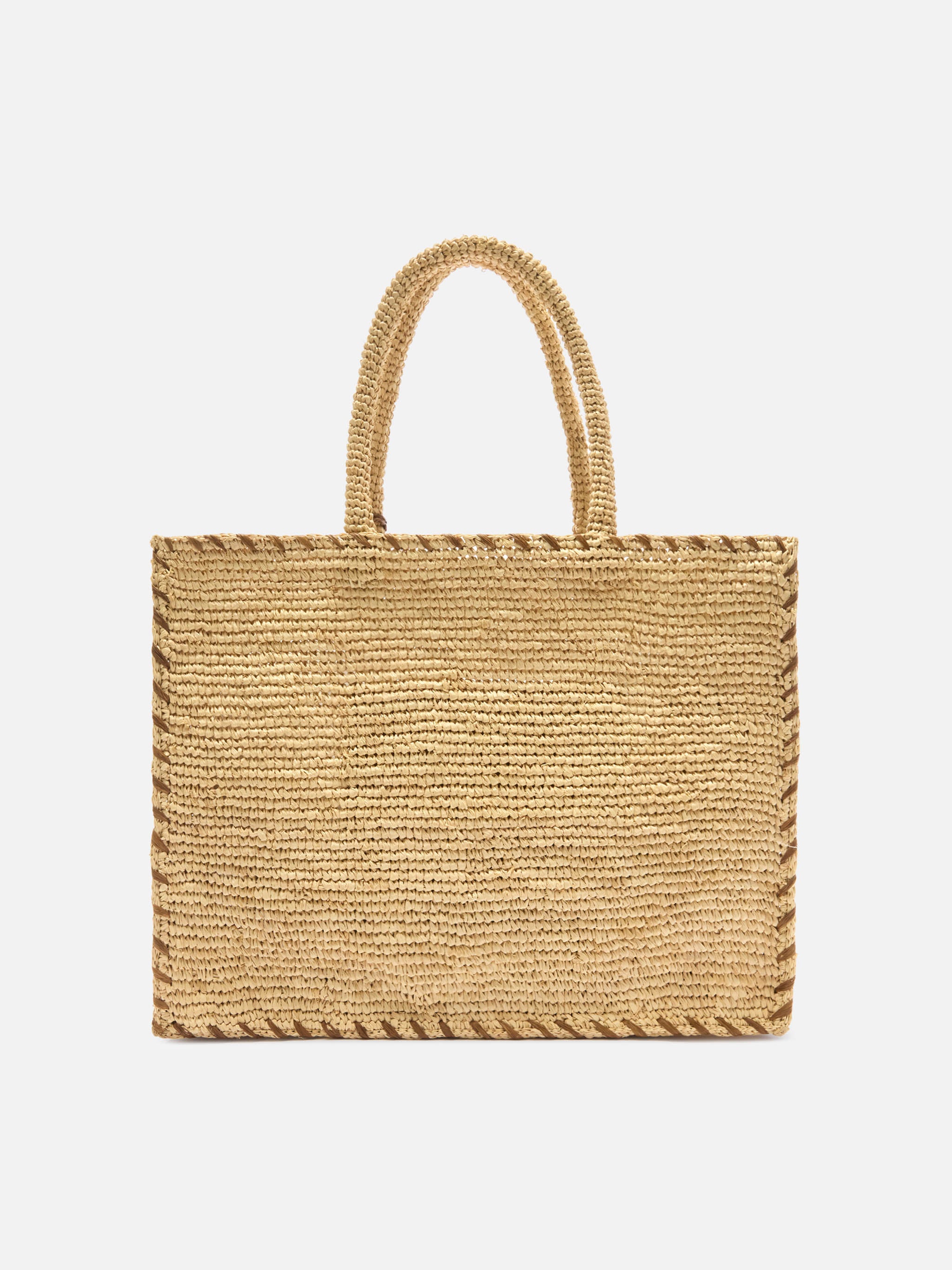 mc2-saint-barth-vanity-borsa-mare-donna-raffia-beige-con-dettagli-marroni image 4