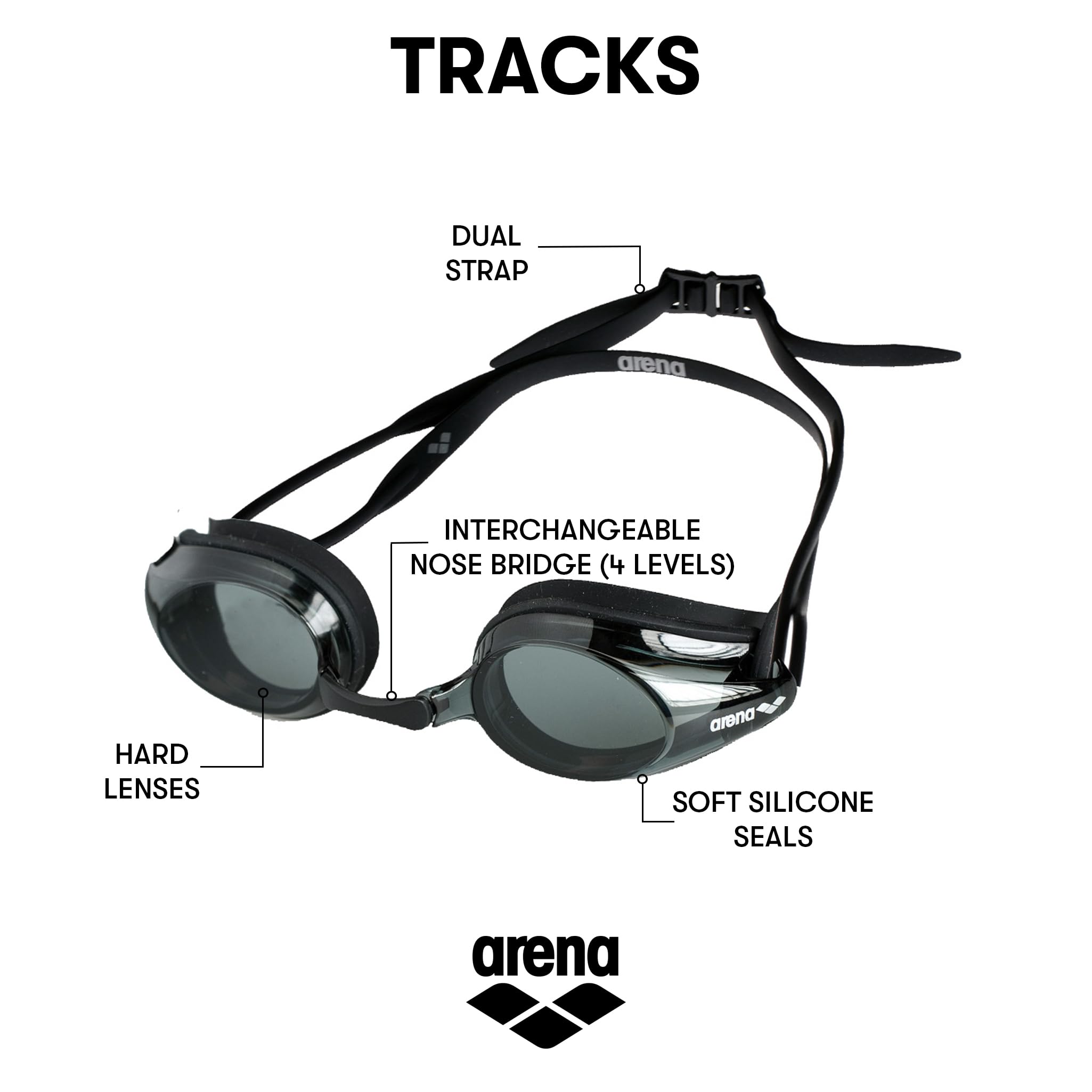 arena-tracks-occhialini-nuoto-gara-unisex-adulto-anti-appannamento image 2