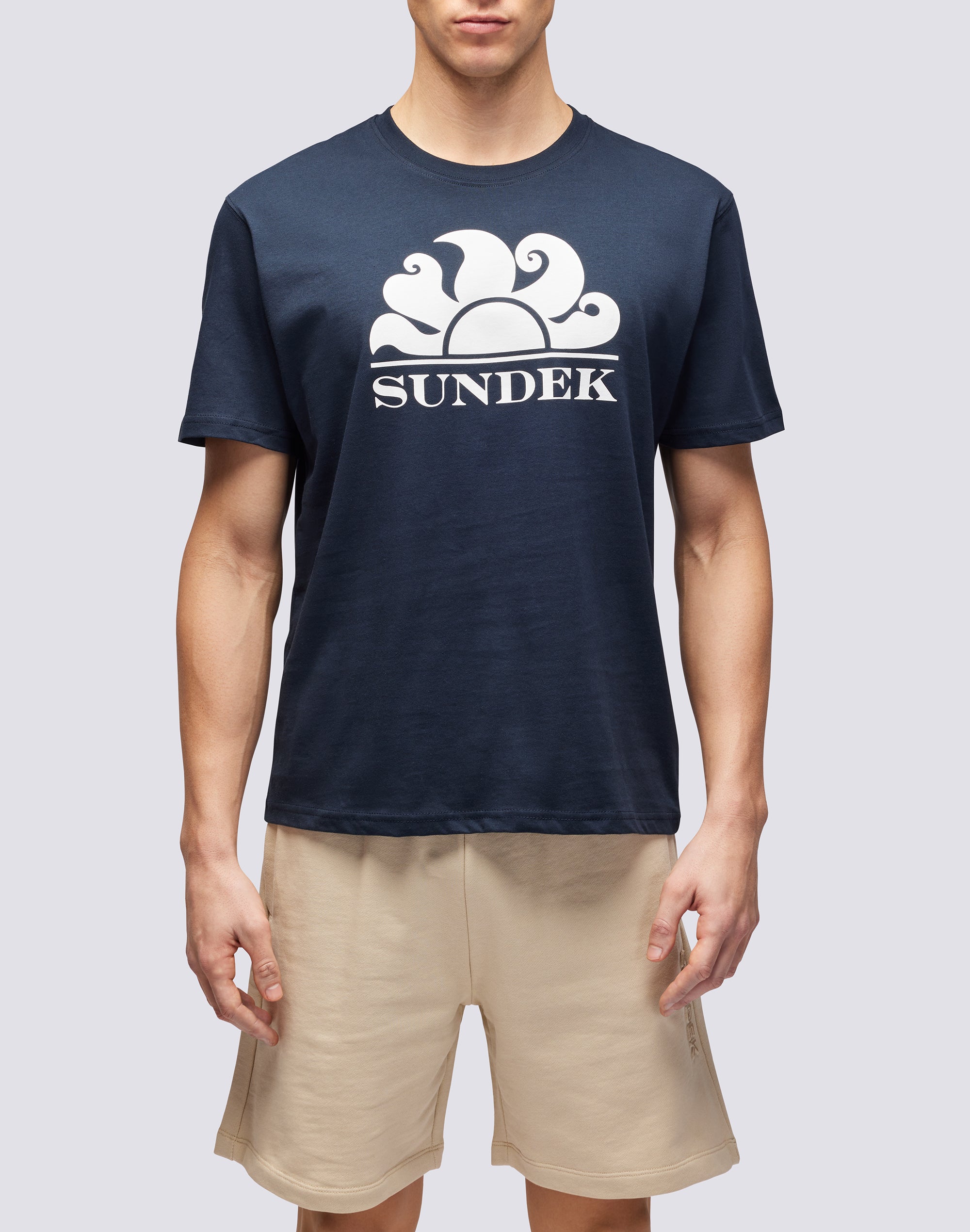 sundek-t-shirt-uomo-girocollo-in-cotone-con-maxi-logo-stampato image 2