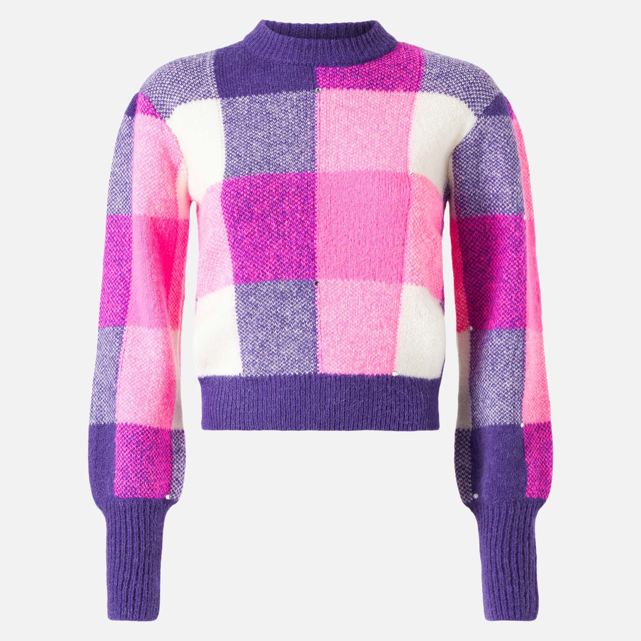 maglione-bloom-soft-mc2-saint-barth-con-fantasia-check-e-strass image 4
