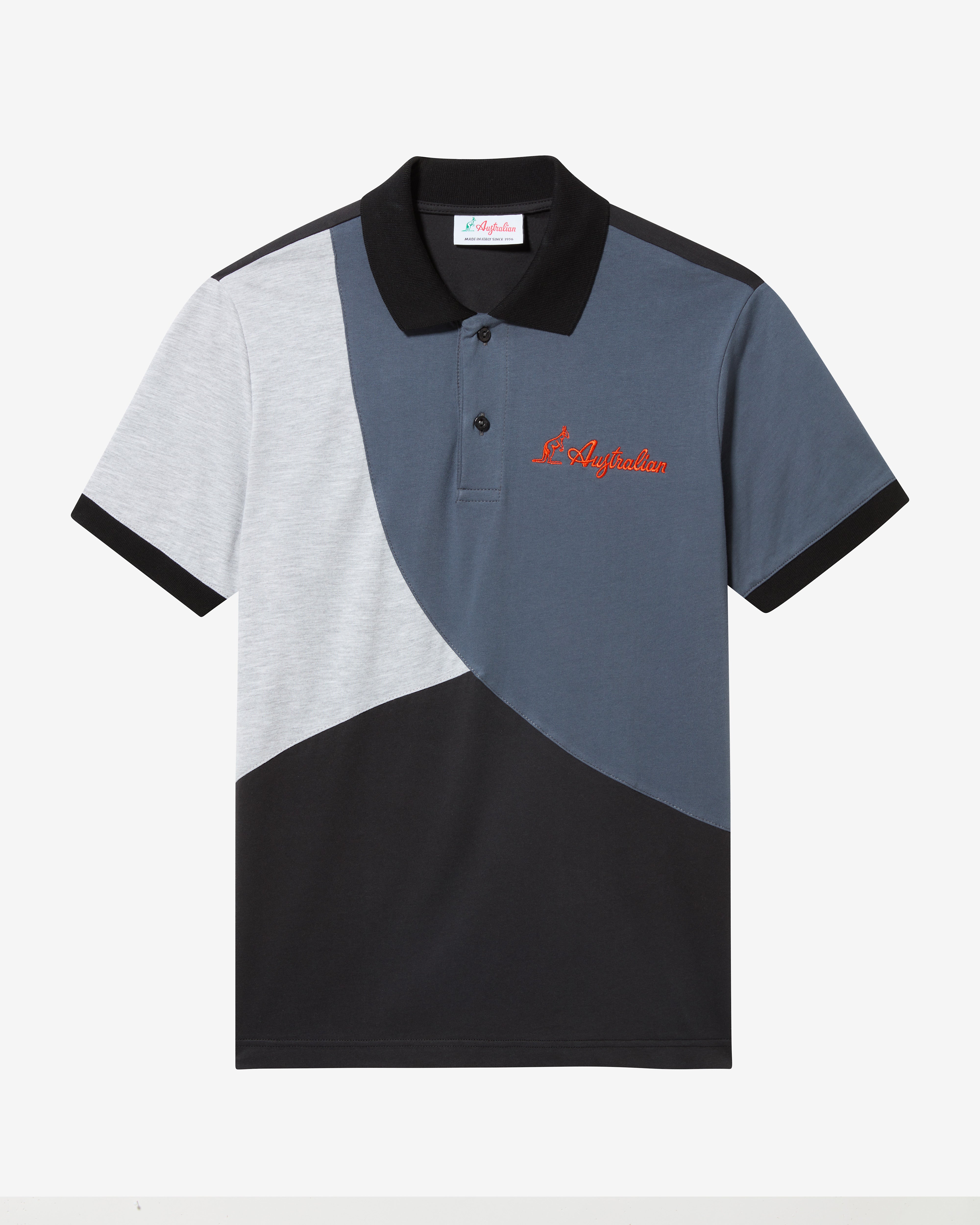 australian-anti-gravity-polo-shirt-in-cotone-regular-fit-nero image 5