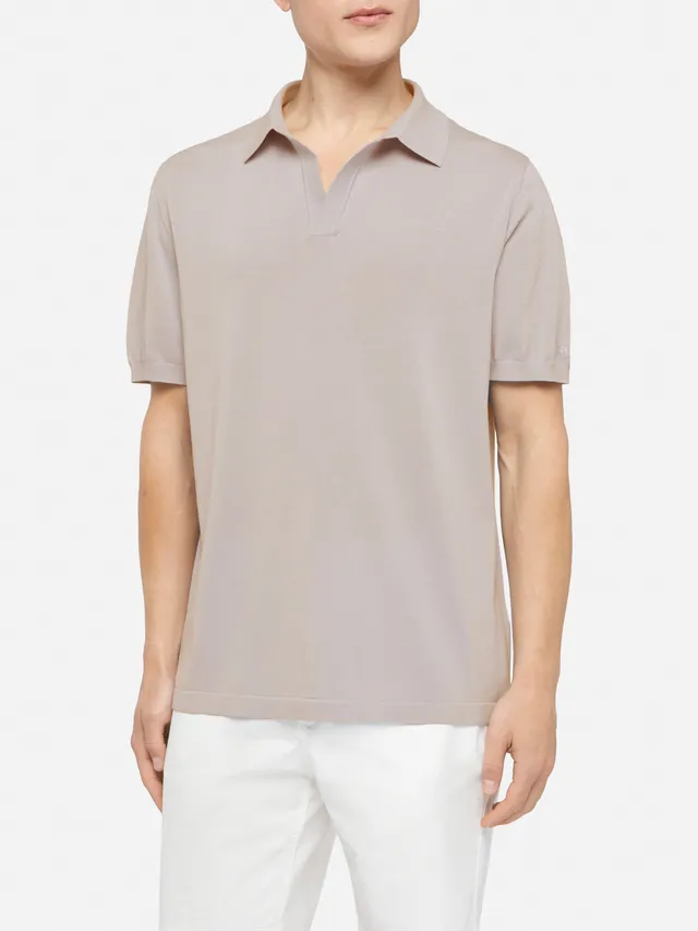mc2-saint-barth-polo-sloan-uomo-in-maglia-seta-e-cotone-beige image 1