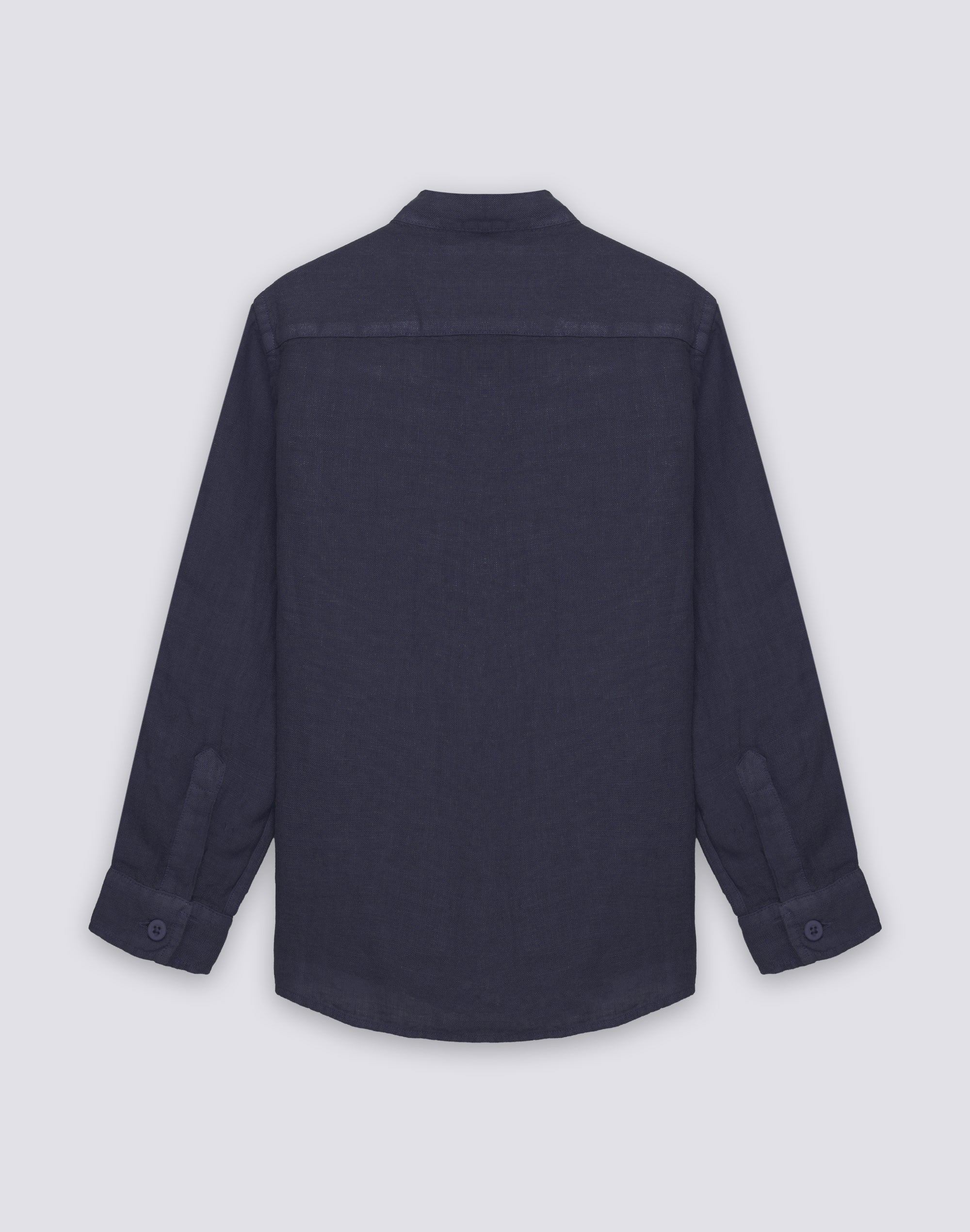 sundek-camicia-bambino-lino-manica-lunga-colletto-coreana-b821shli5tc image 2