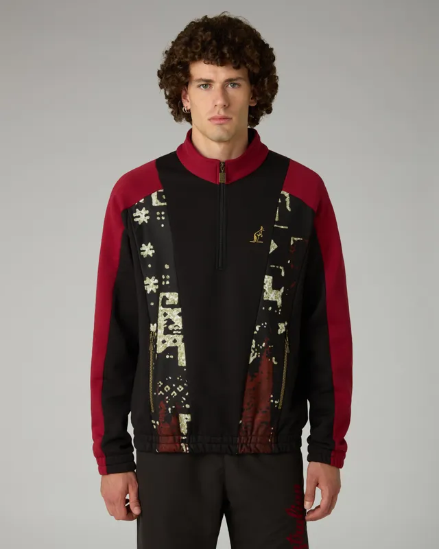 australian-arak-half-zip-crewneck-felpa-mezza-zip-con-tasche-zip image 1
