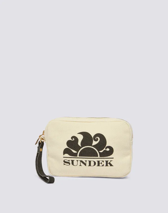 sundek-pochette-donna-effetto-stone-washed-con-zip-e-passamano image 1