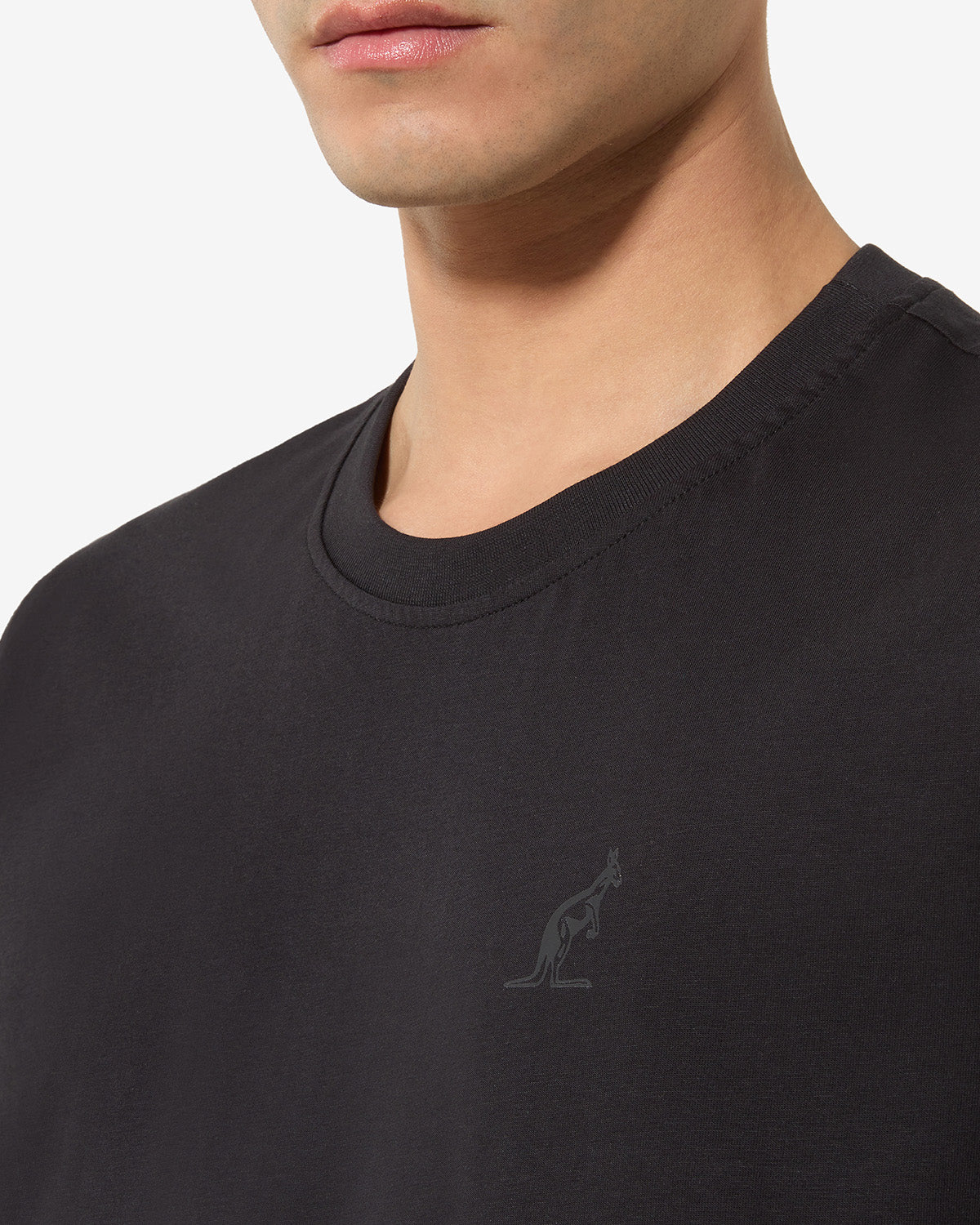 australian-color-block-t-shirt-in-cotone-sabbia-logo-rifrangente image 4