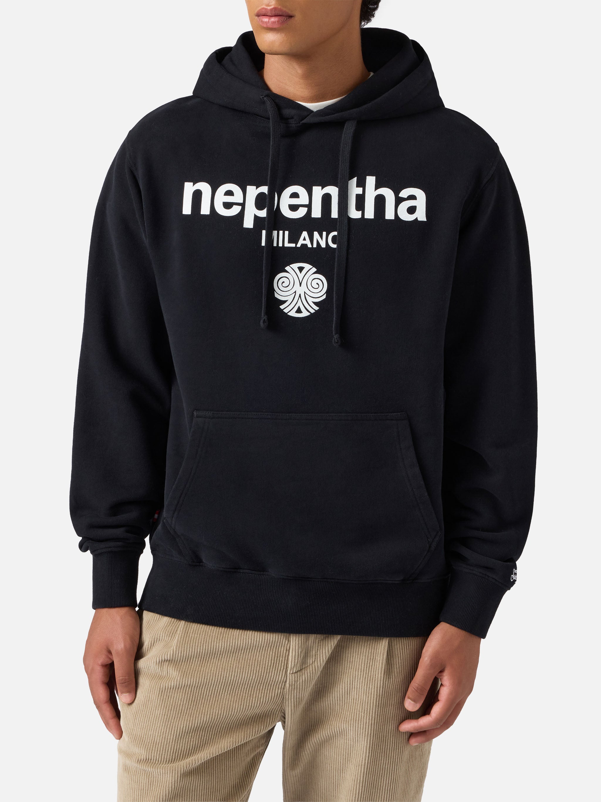 mc2-saint-barth-tribeca-felpa-cappuccio-cotone-nera-nepentha-special-edition-uom image 1