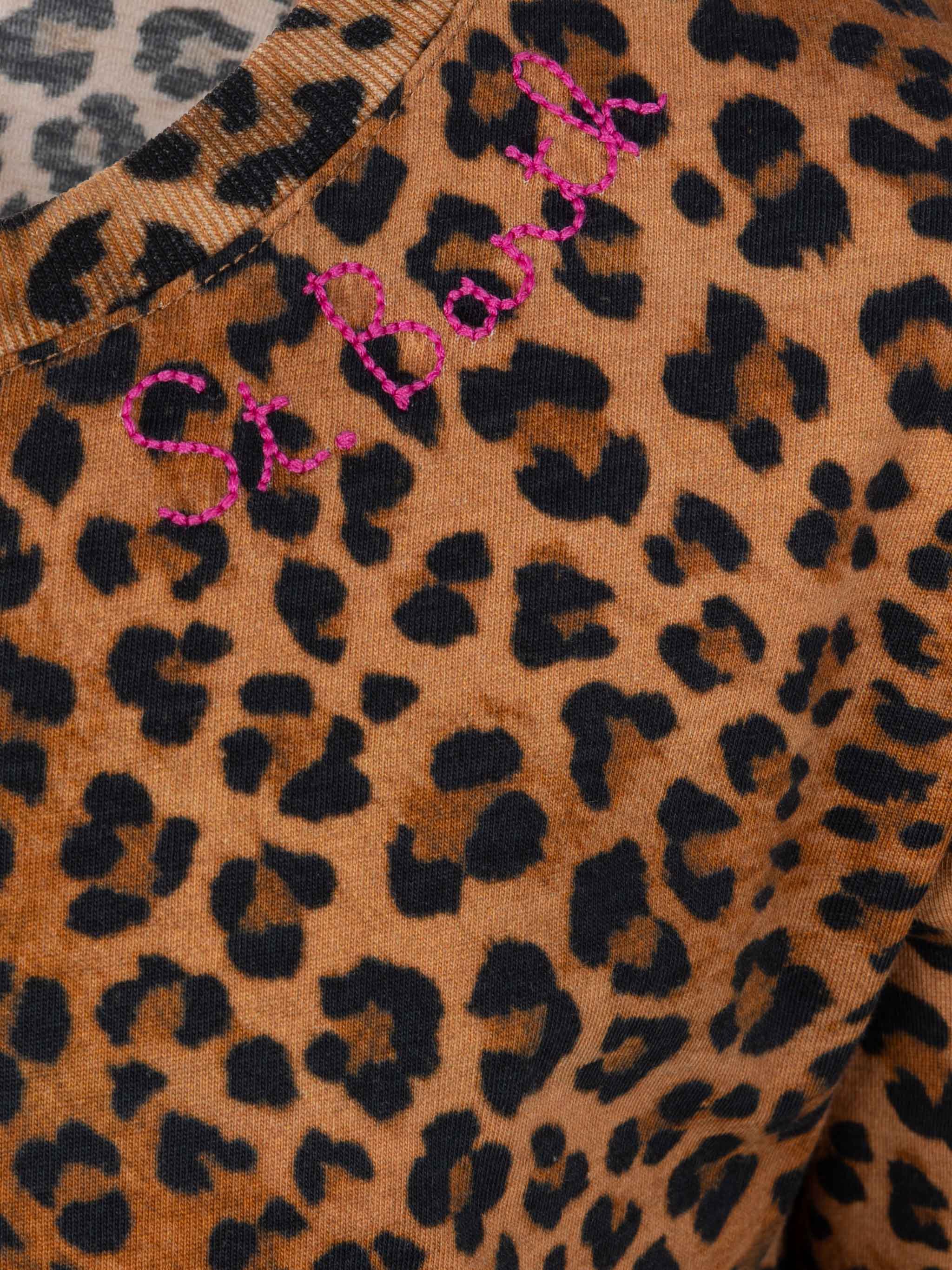 mc2-saint-barth-abito-abbey-bambina-in-cotone-con-frange-e-stampa-animalier image 4