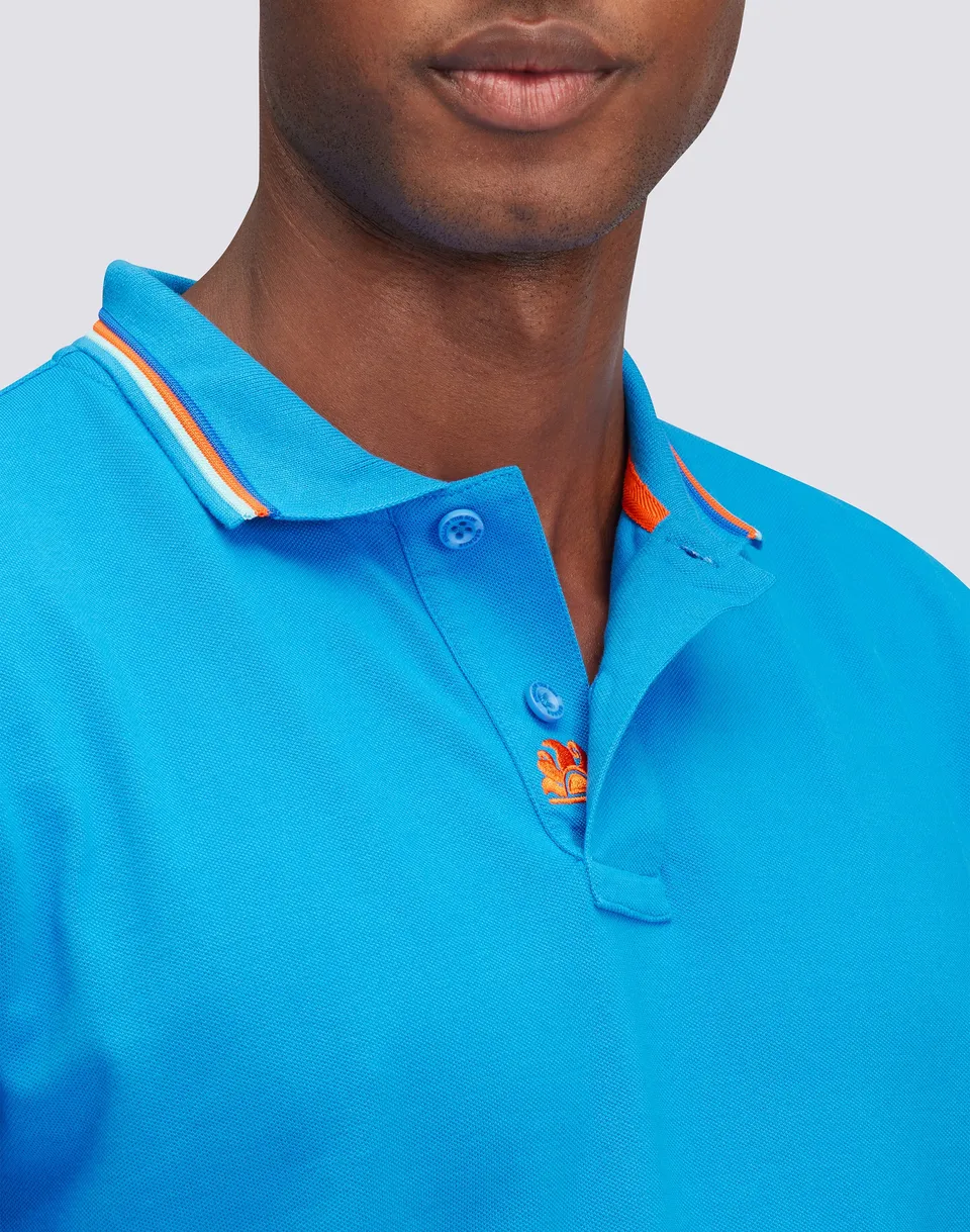 sundek-polo-brice-uomo-in-cotone-piquet-tricolor-m779plj6500 image 1