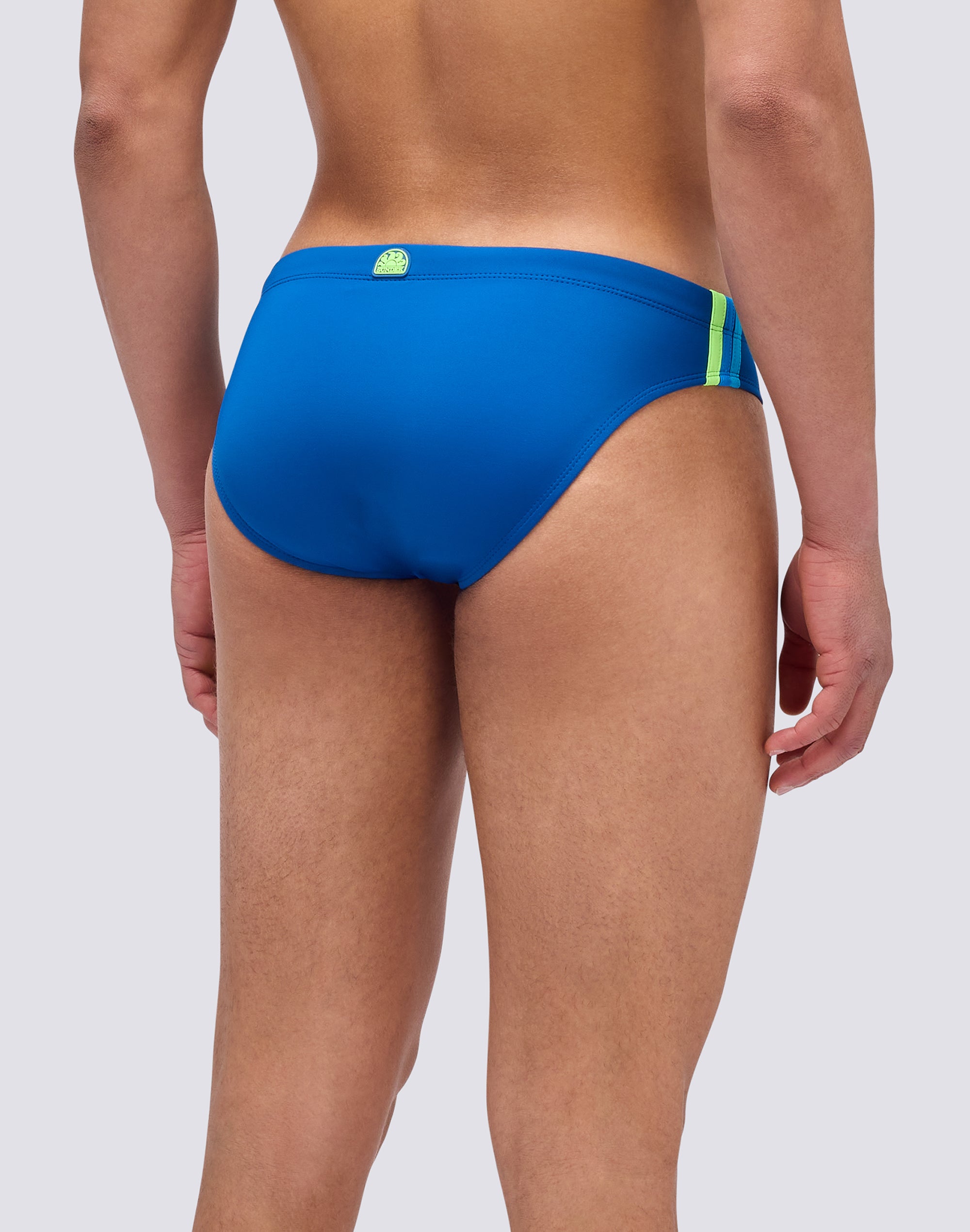 sundek-slip-mare-uomo-sax-tinta-unita-con-bande-laterali image 2
