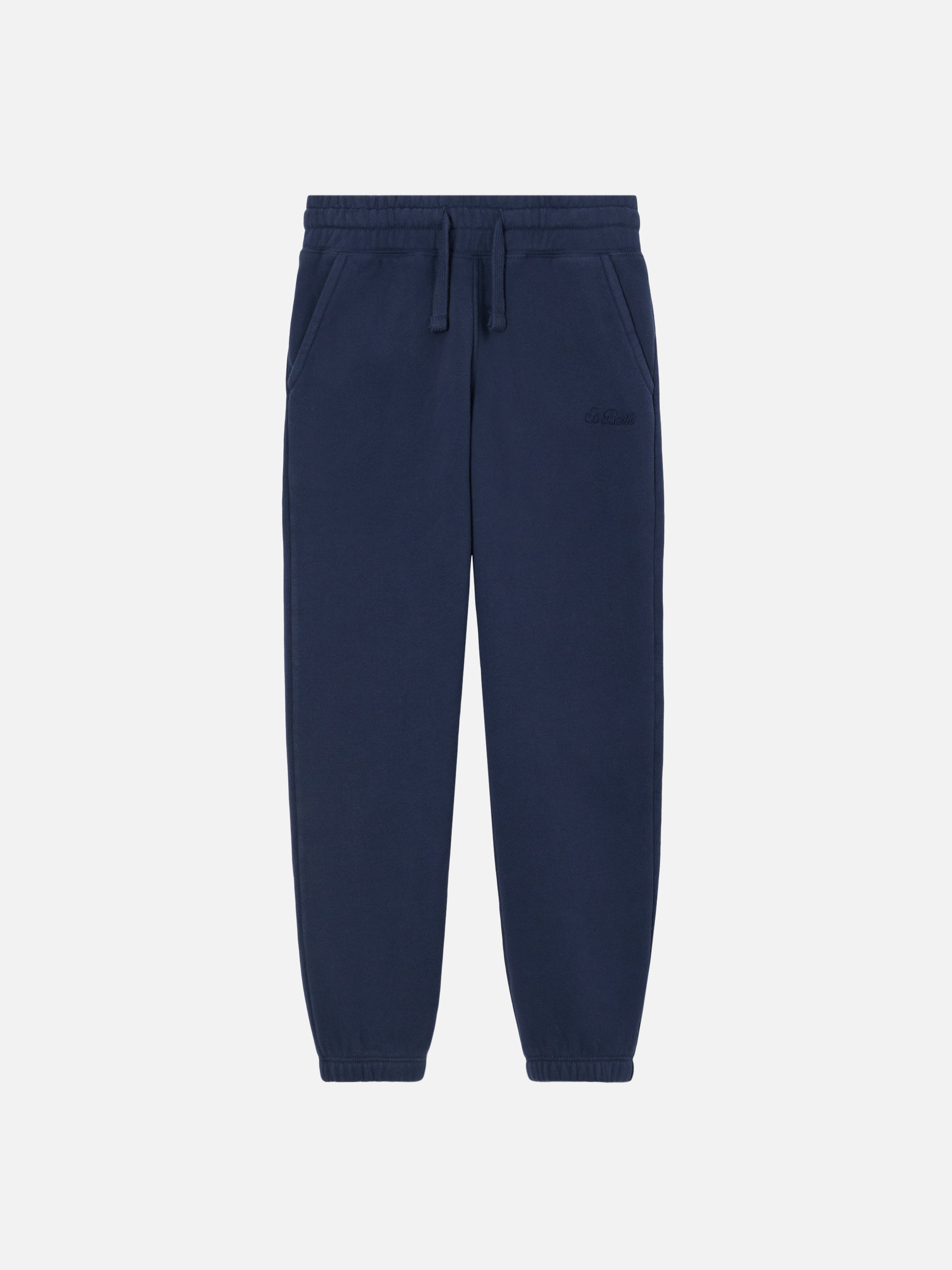 mc2-saint-barth-bolt-jr-pantaloni-jogger-bambino-in-cotone-blu image 1