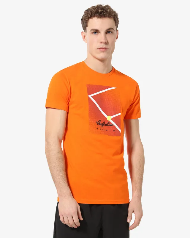 australian-court-t-shirt-tennis-arancio-acceso image 1