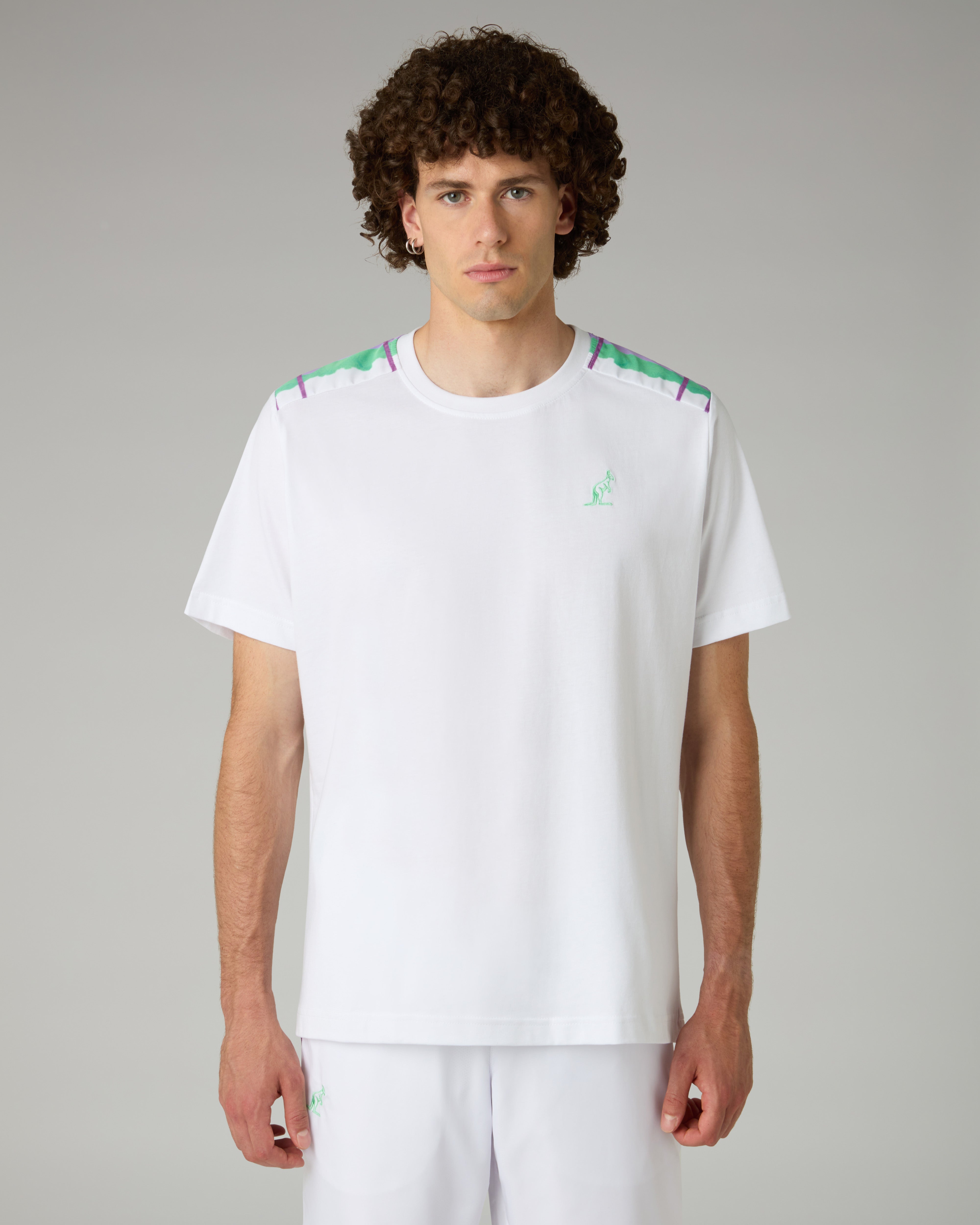 australian-goran-cotton-t-shirt-maglia-cotone-bianca-con-inserti image 1