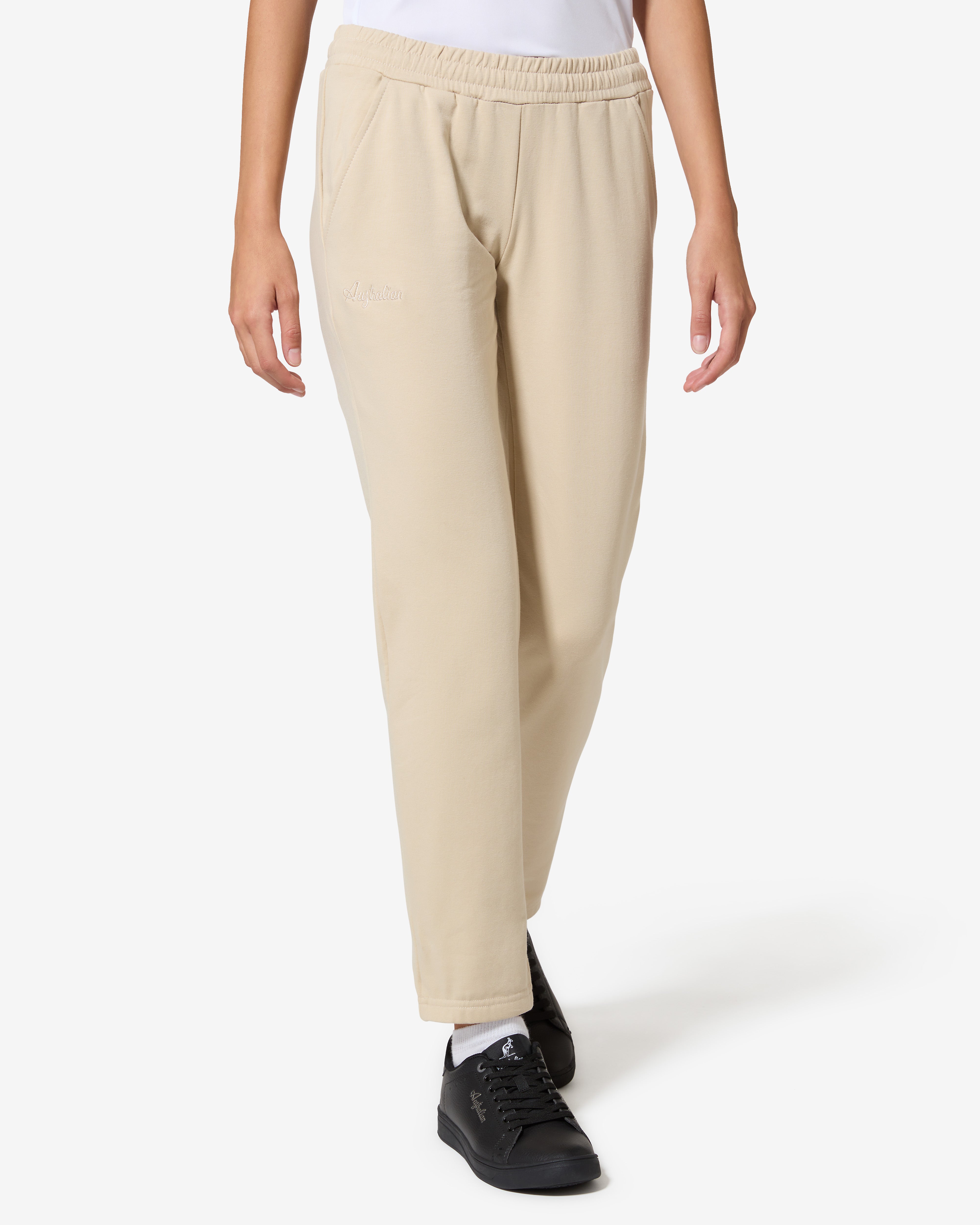 australian-essentials-track-pant-pantaloni-in-felpa-sabbia image 1