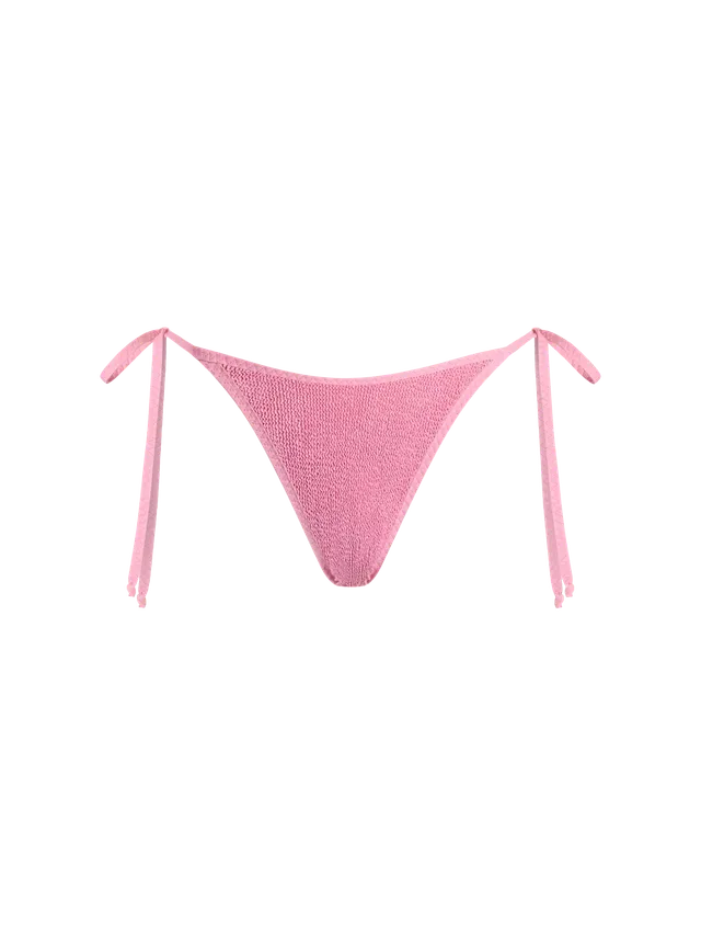 mc2-saint-barth-norah-slip-mare-string-cheeky-crinkle-rosa-donna image 1
