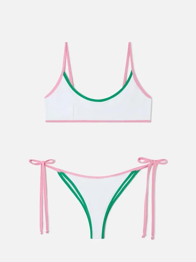 mc2-saint-barth-bikini-judy-marielle-bralette-spugna-bianco-con-piping image 1