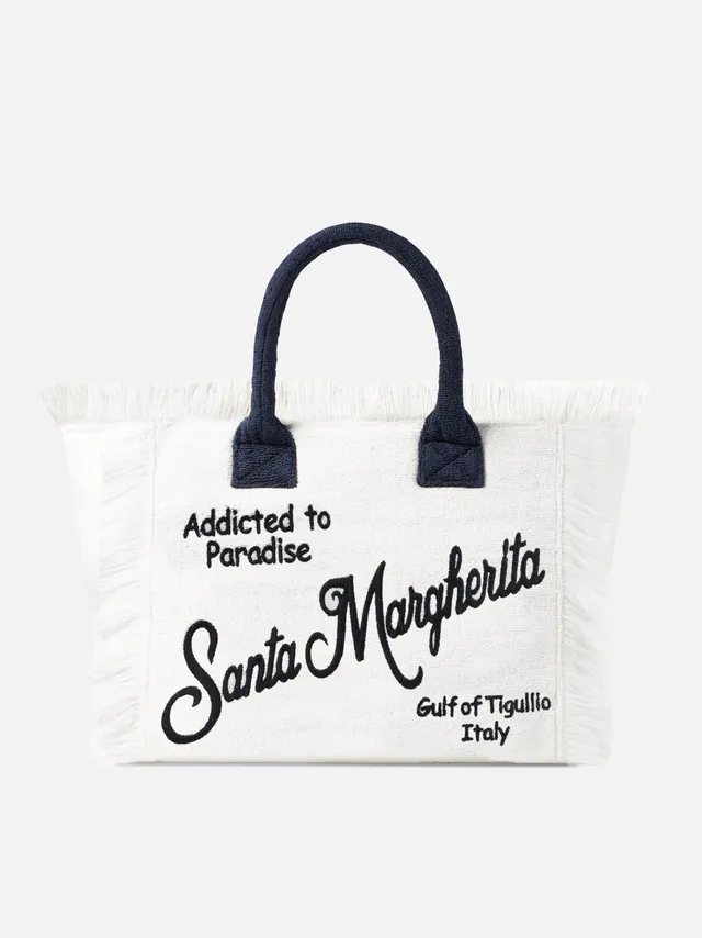 mc2-saint-barth-borsa-a-spalla-vanity-ricamo-santa-margherita-in-spugna-blu-navy image 1