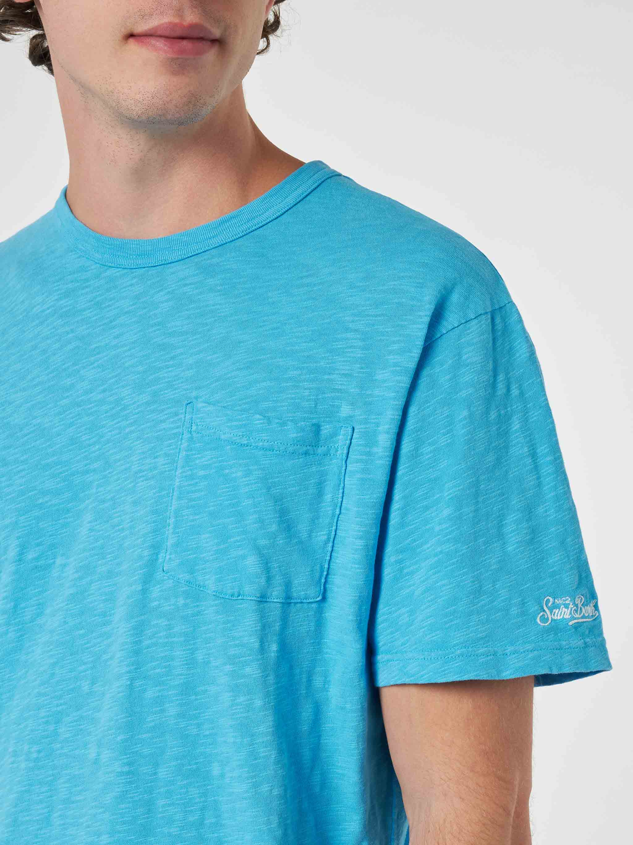 mc2-saint-barth-t-shirt-president-in-cotone-fiammato-bluette-da-uomo-con-ricamo image 3