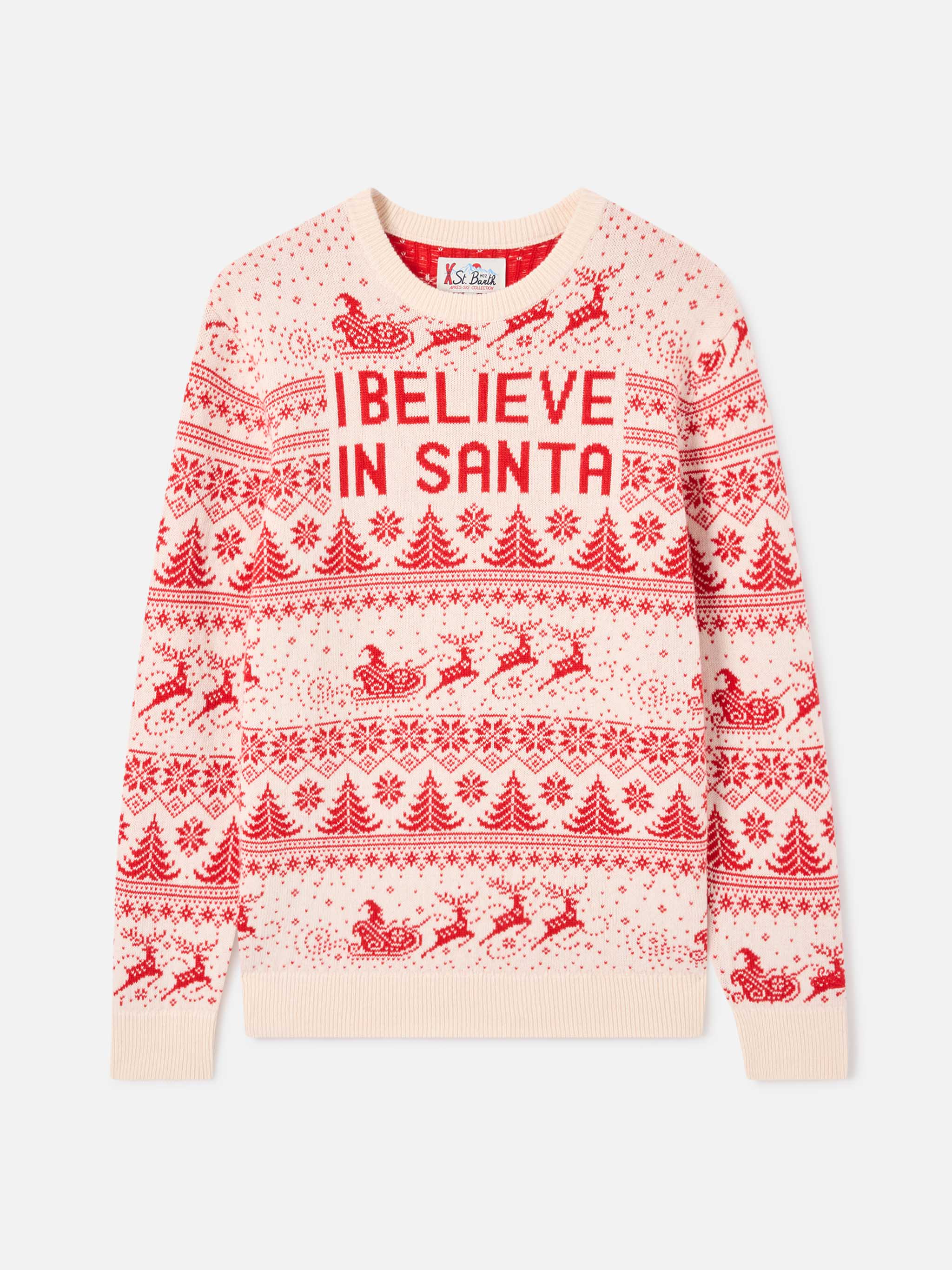 mc2-saint-barth-heron-p-maglia-uomo-cashmere-bianca-i-believe-in-santa image 1
