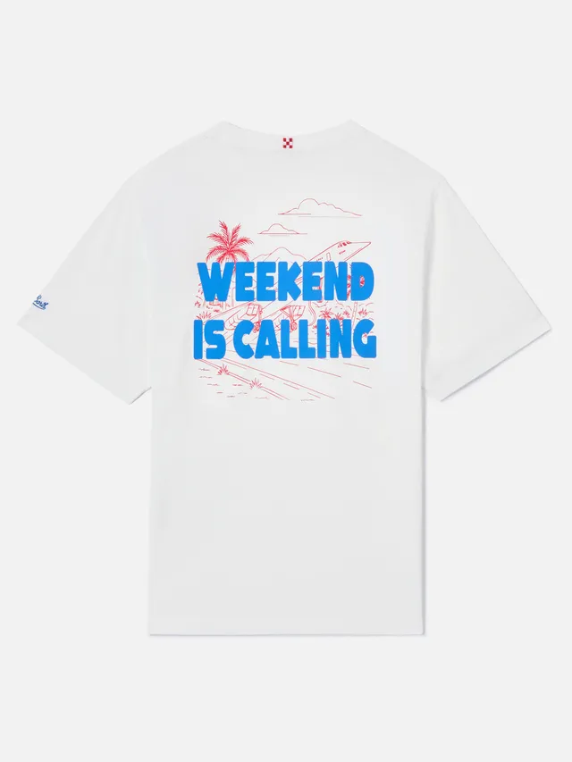 mc2-saint-barth-t-shirt-delmar-weekend-is-calling-uomo-bianca image 1