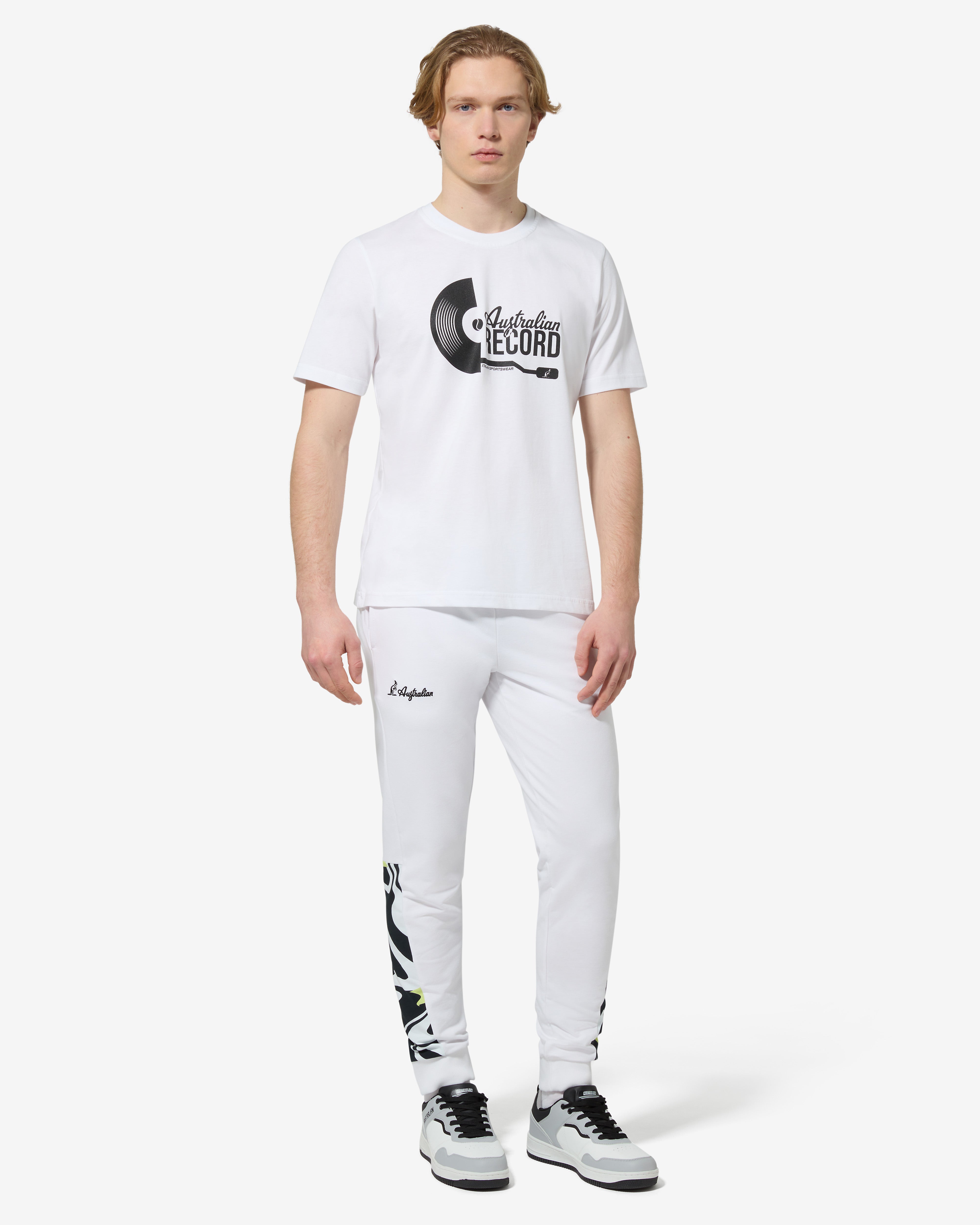 australian-record-t-shirt-maglietta-cotone-bianco image 2