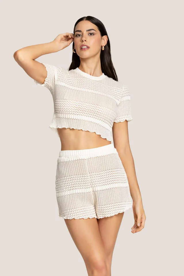 4giveness-short-in-maglia-iconico-pink-cover-up-donna image 1