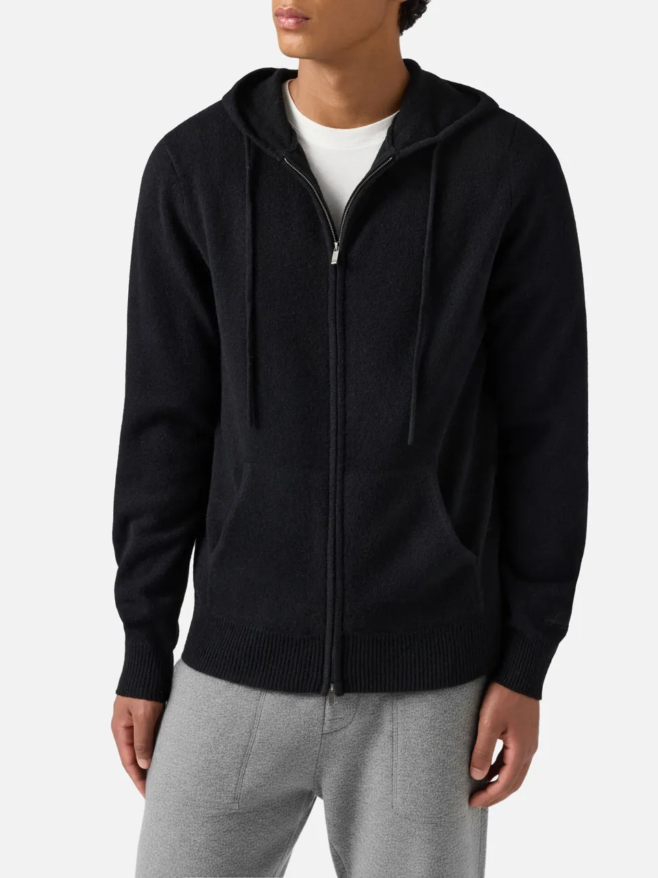 mc2-saint-barth-notting-felpa-con-cappuccio-full-zip-in-lambswool-nero-uomo image 1