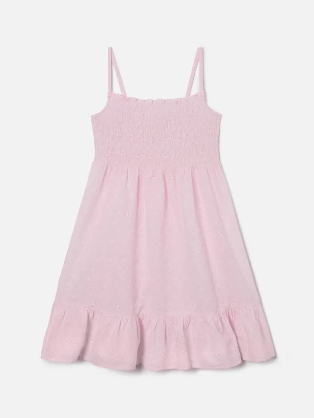 mc2-saint-barth-abito-prendisole-miki-da-bambina-in-cotone-sangallo-rosa image 1