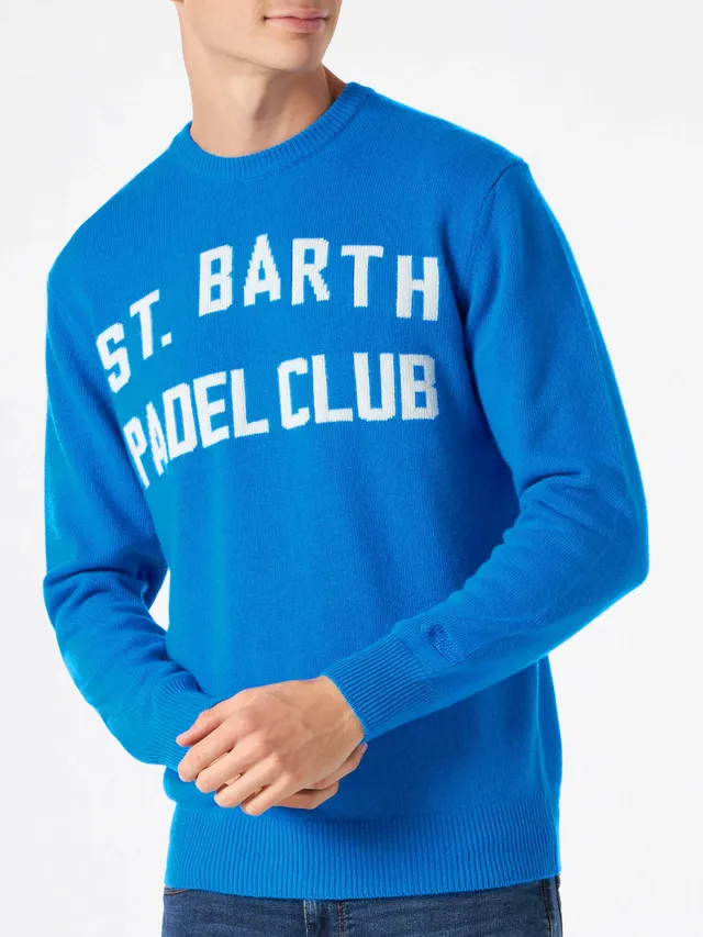 mc2-saint-barth-heron-maglione-uomo-st-barth-padel-club-blu image 1