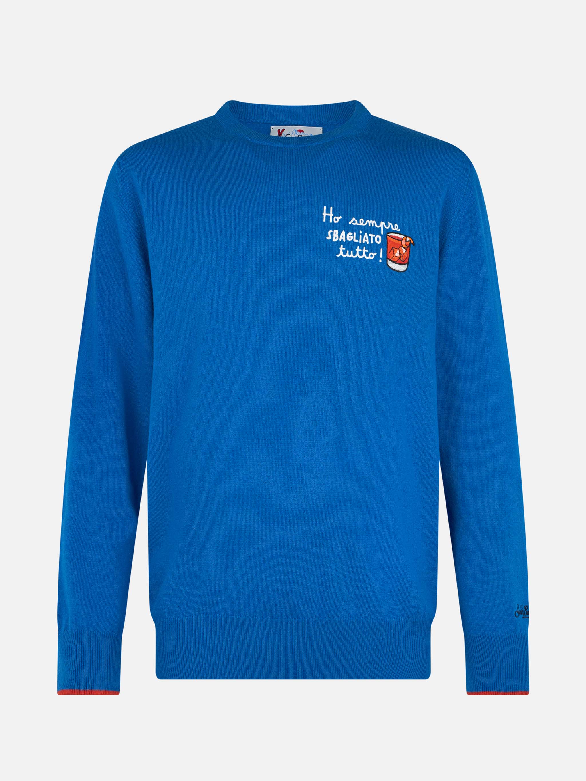 mc2-saint-barth-maglione-uomo-heron-girocollo-blu-ski-ricamo image 3