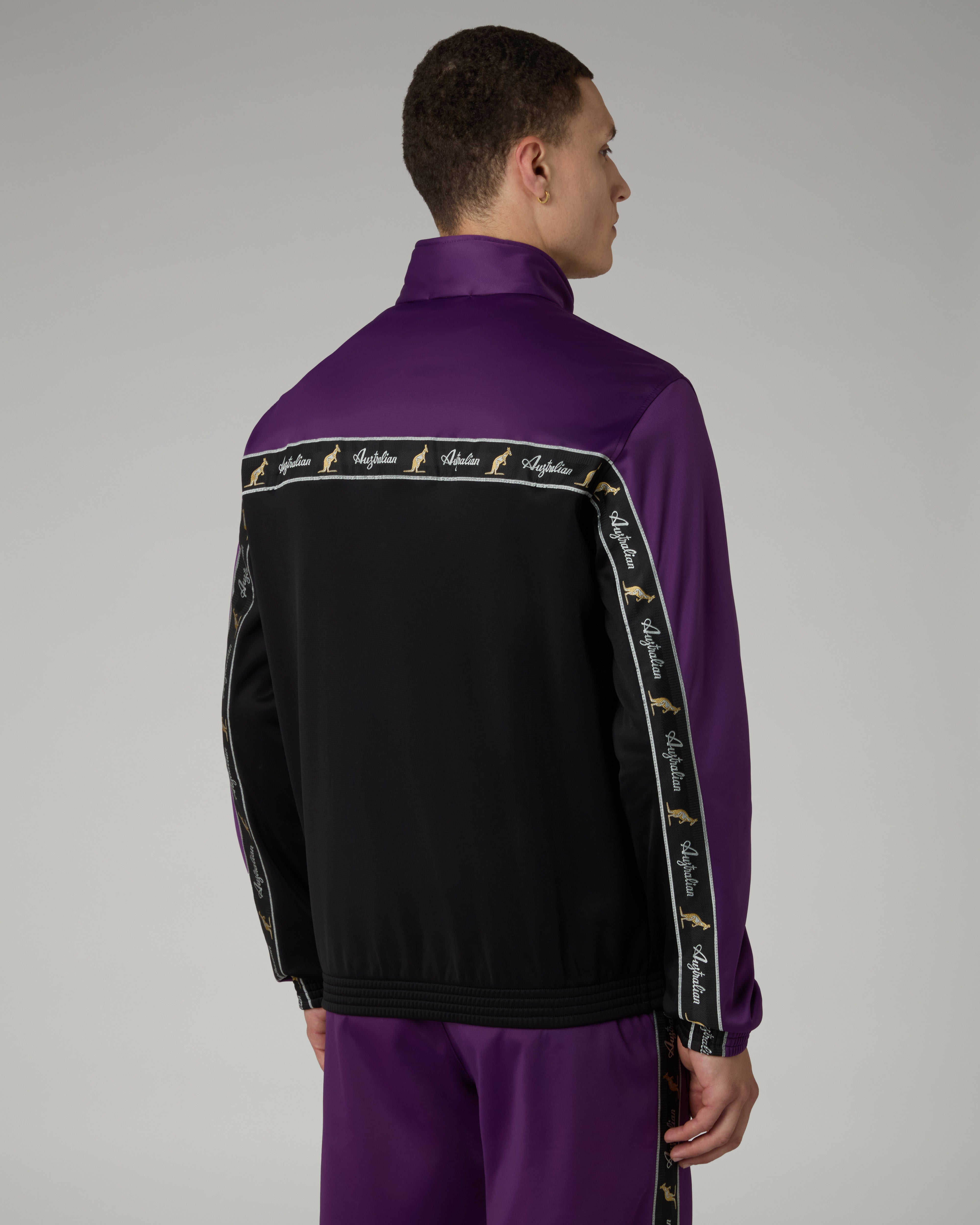 australian-duo-track-jacket-giacca-in-acetato-viola-ss26 image 3