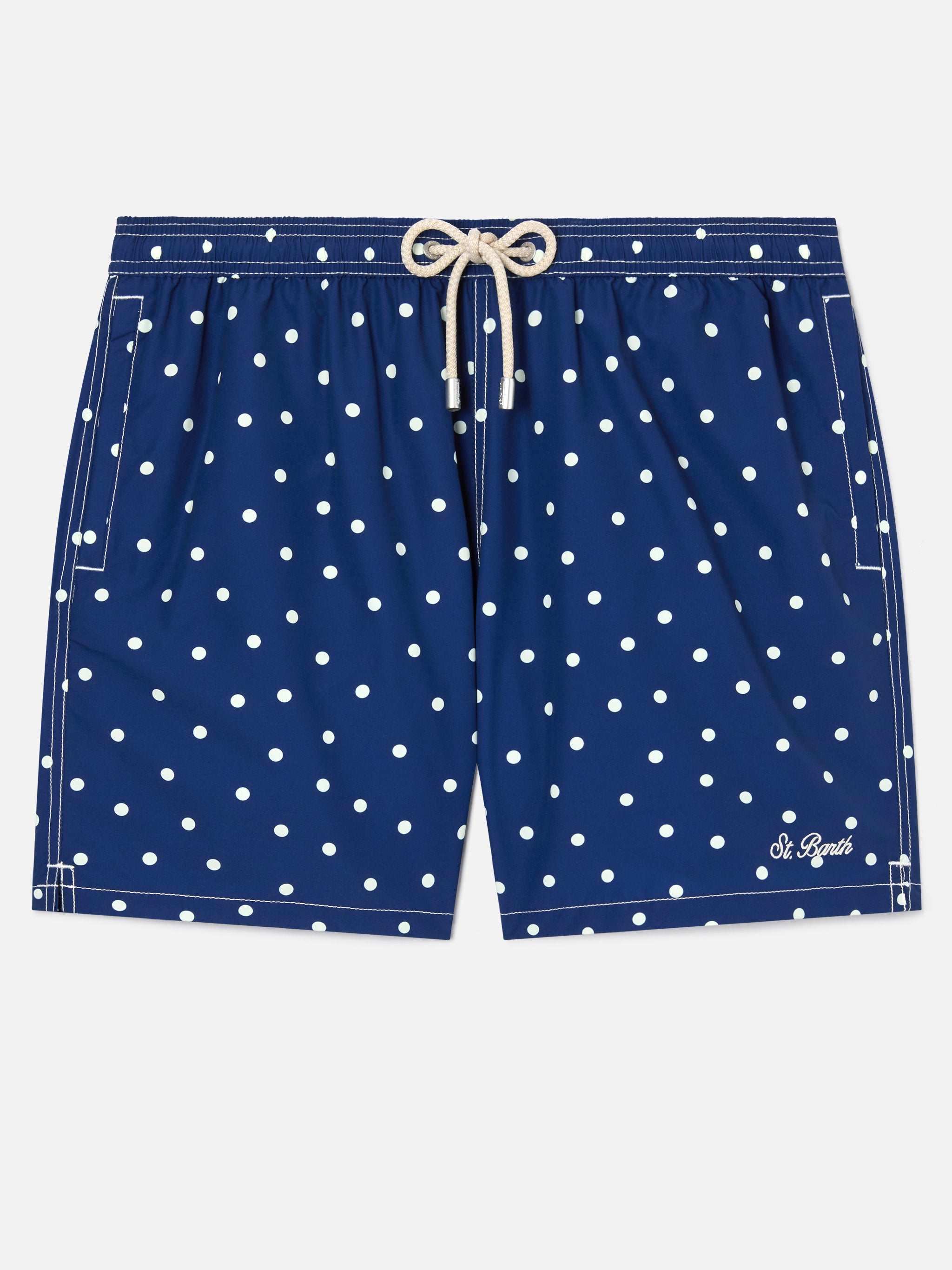 mc2-saint-barth-syros-costume-mare-uomo-blu-pois-bianchi image 1