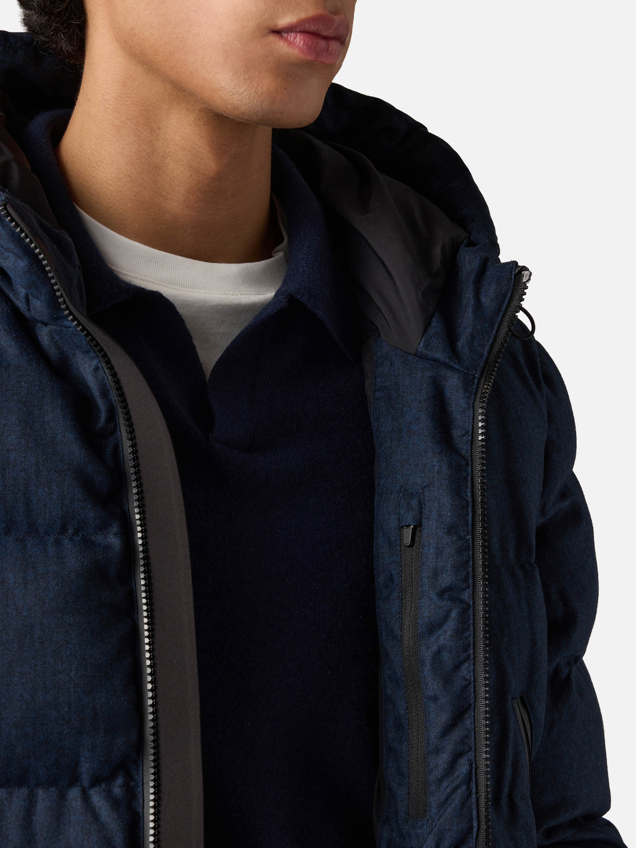 mc2-saint-barth-giacca-maier-uomo-flanella-imbottita-cappuccio-blu-navy image 3