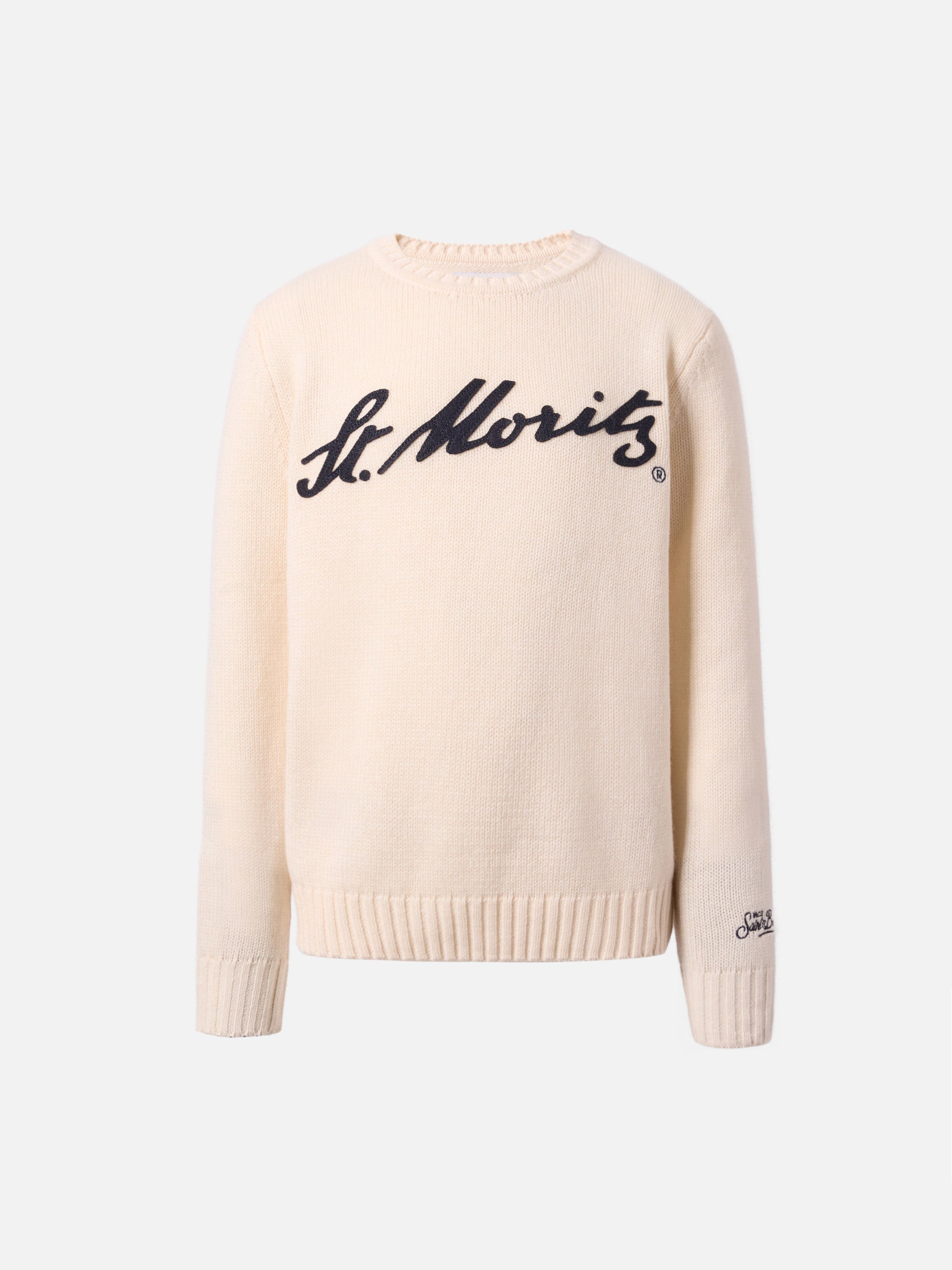 maglione-mc2-saint-barth-bombardino-jr-in-misto-cashmere-con-patch-st-moritz-top image 1