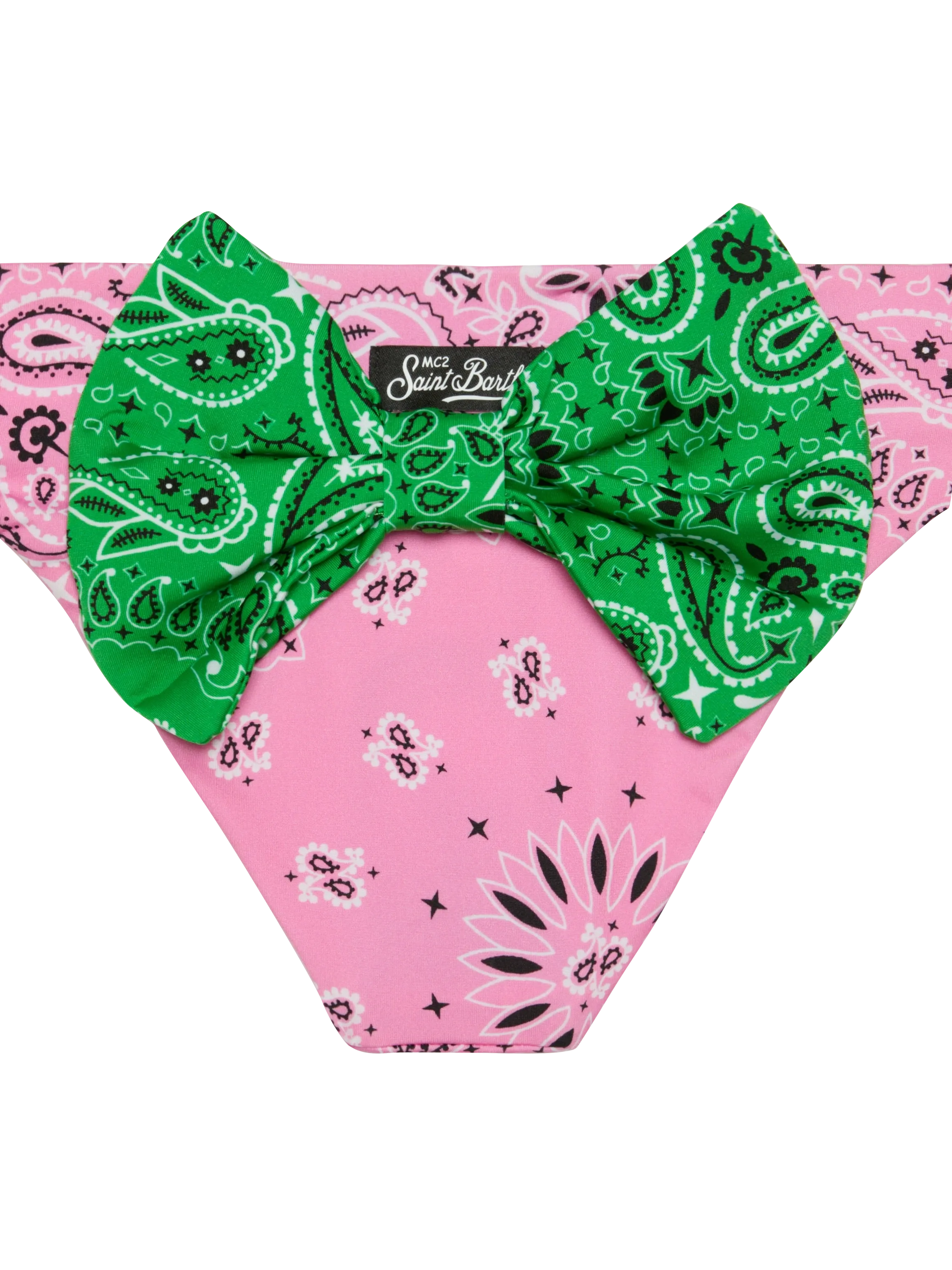 mc2-saint-barth-slip-bagno-bambina-stampa-bandana-rosa image 3