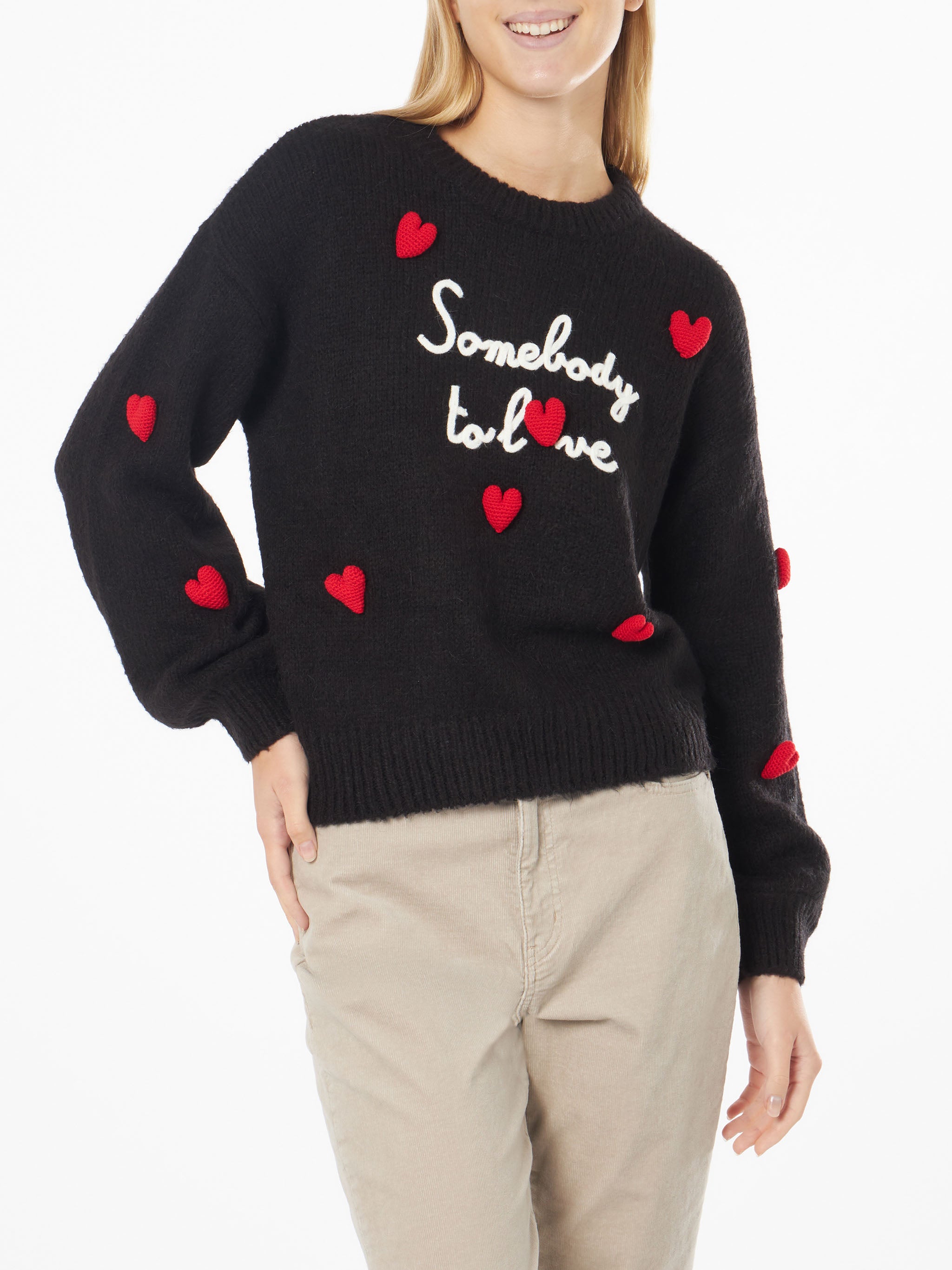 mc2-saint-barth-danya-soft-maglione-donna-somebody-to-love-nero image 1