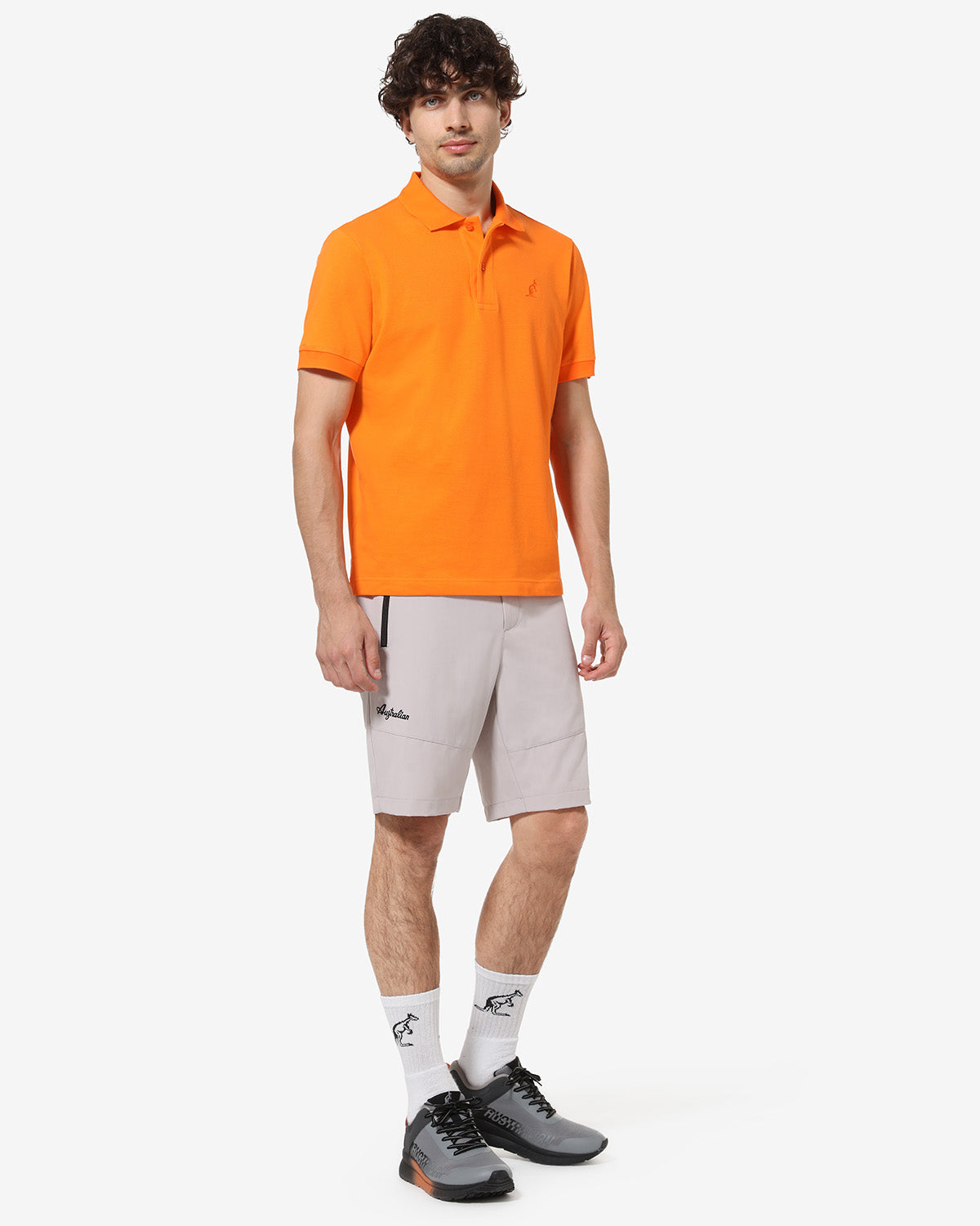 australian-east-polo-shirt-sportswear-polo-arancio-acceso-regular-fit image 2