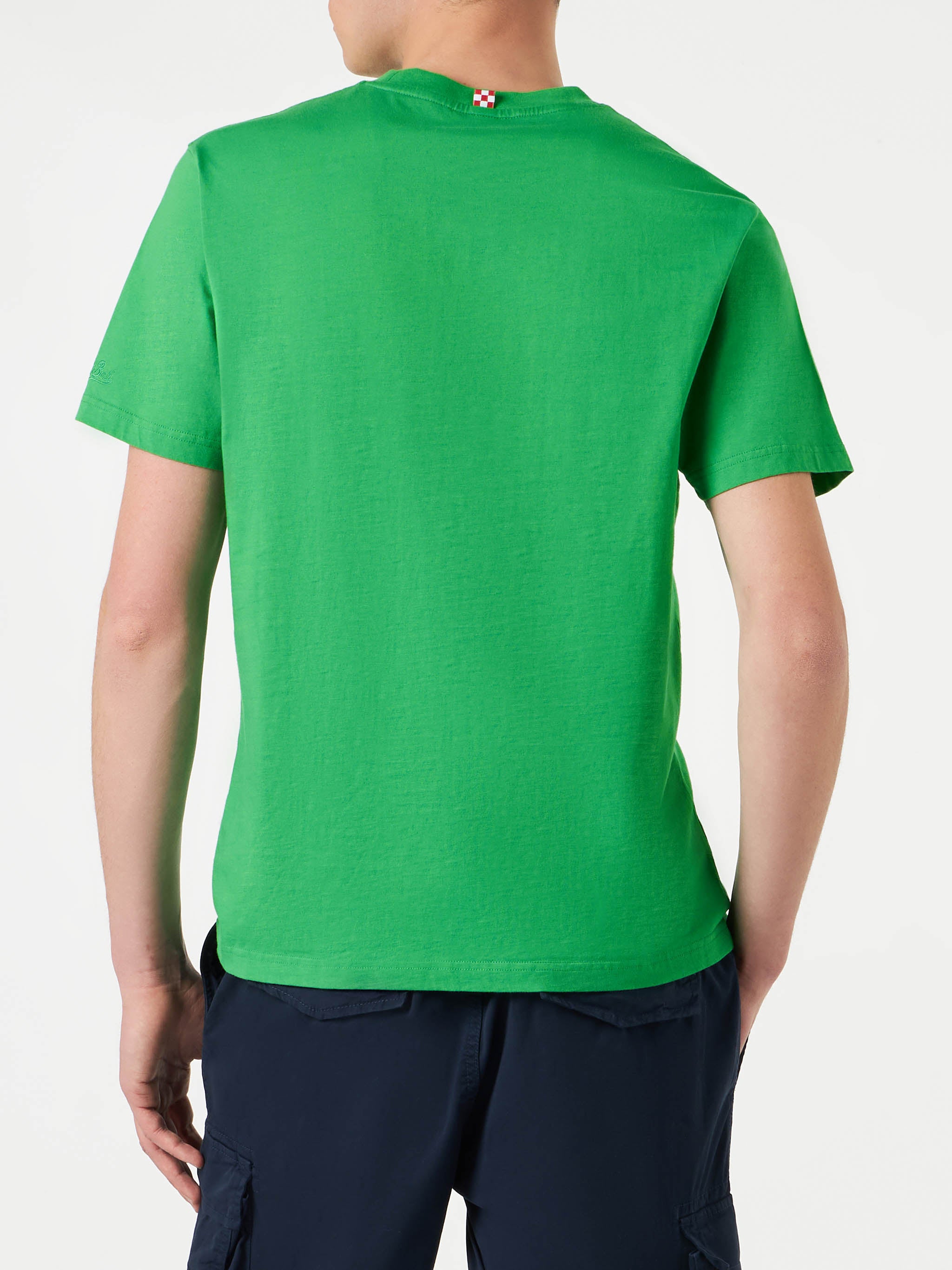 mc2-saint-barth-t-shirt-uomo-big-melon-fanatic-verde-cotone image 4