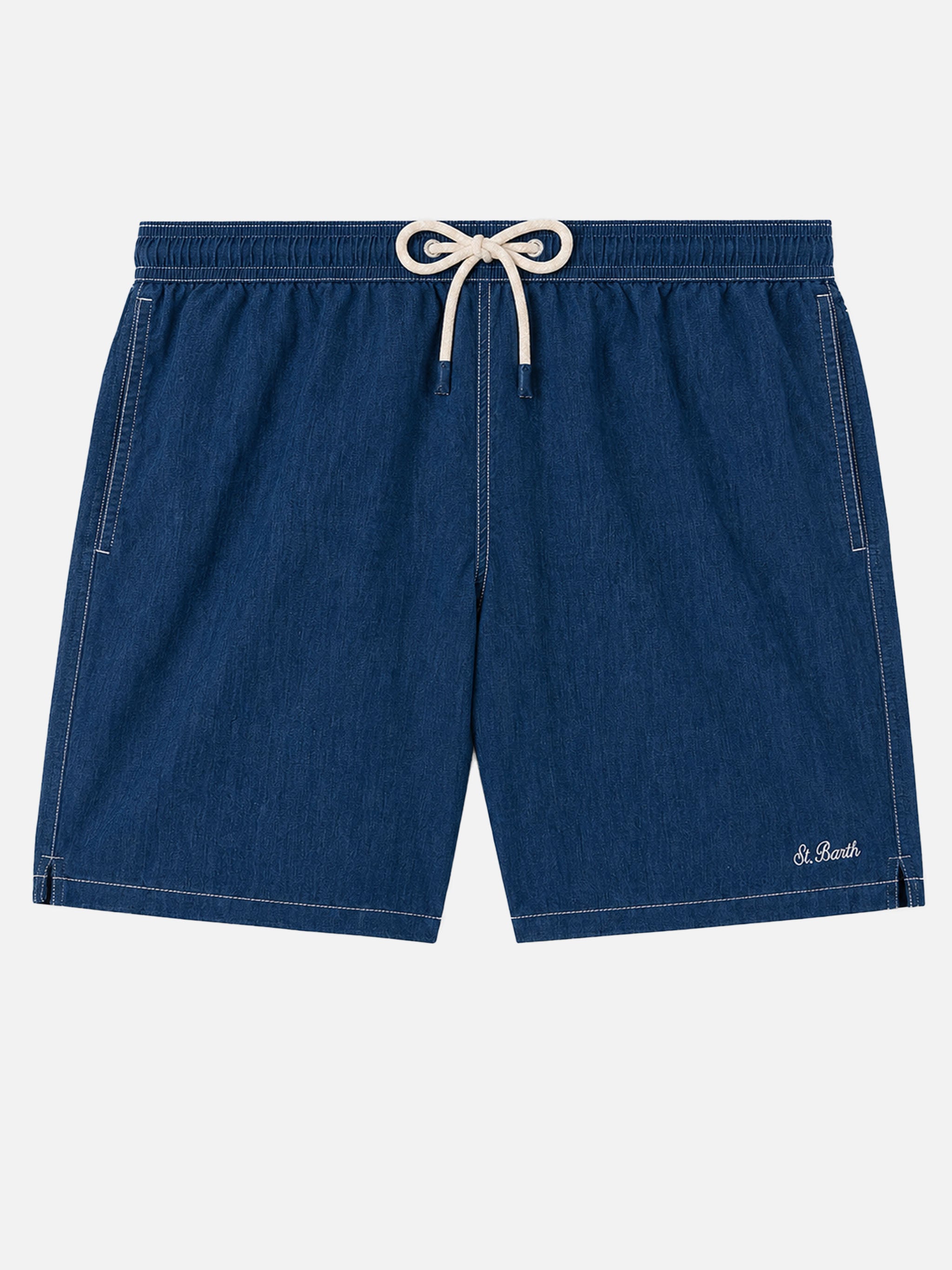 costume-da-bagno-mc2-saint-barth-gustavia-in-lino-blu-denim-tinta-unita image 1