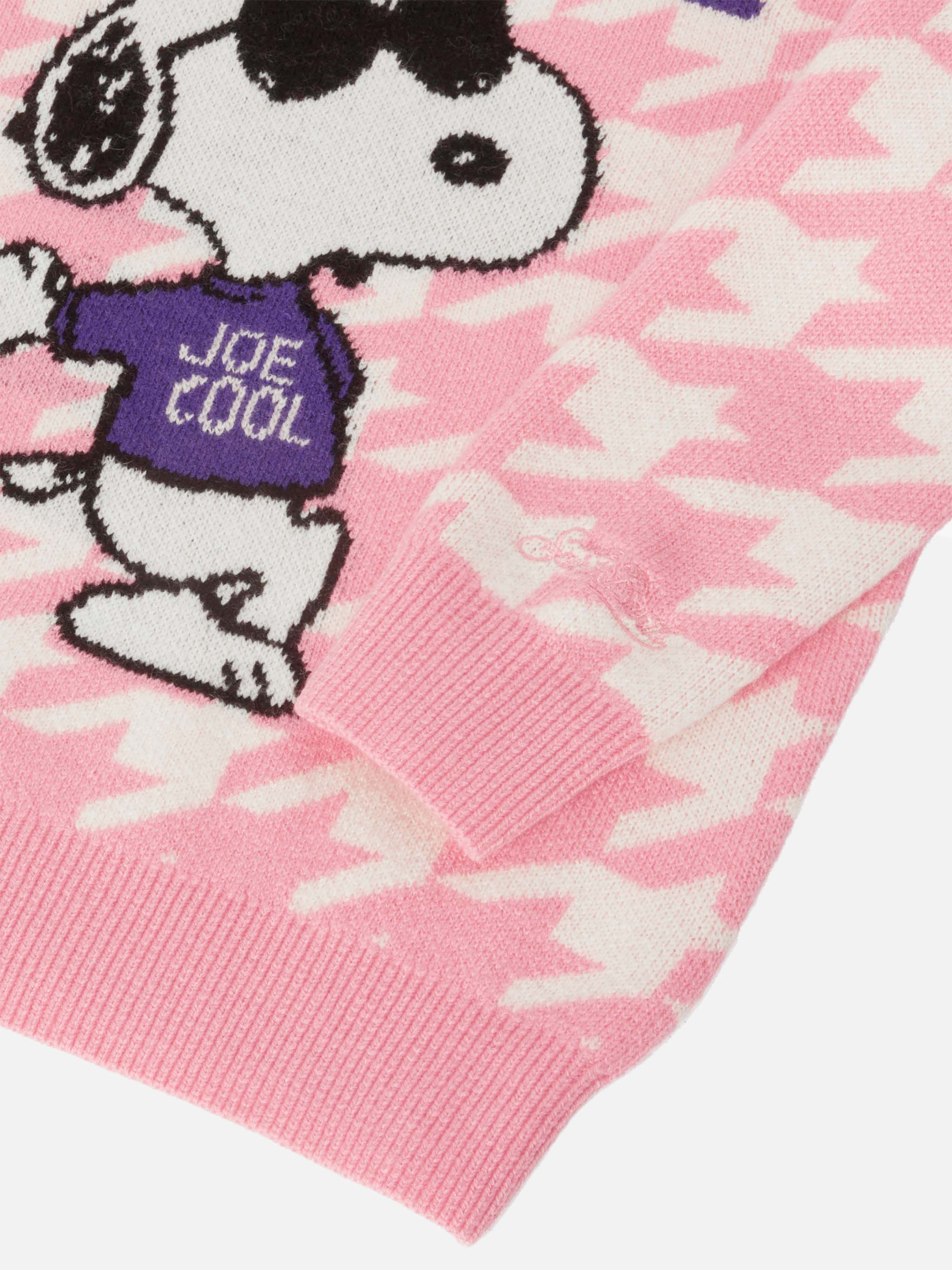 mc2-saint-barth-girocollo-princess-bambina-jacquard-pied-de-poule-e-snoopy-speci image 4