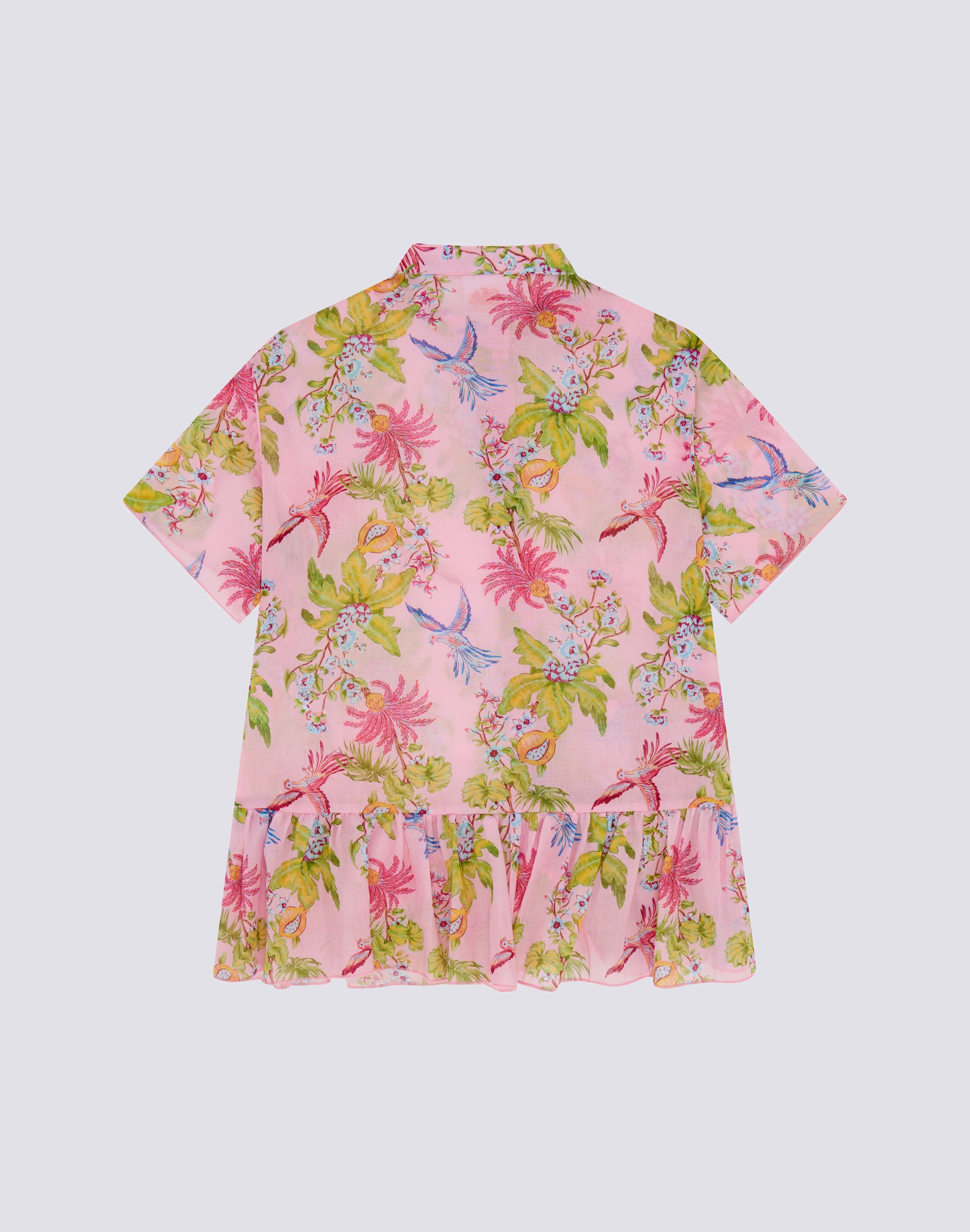 sundek-abito-asimmetrico-bambina-stampa-sweet-parrot-manica-corta image 2