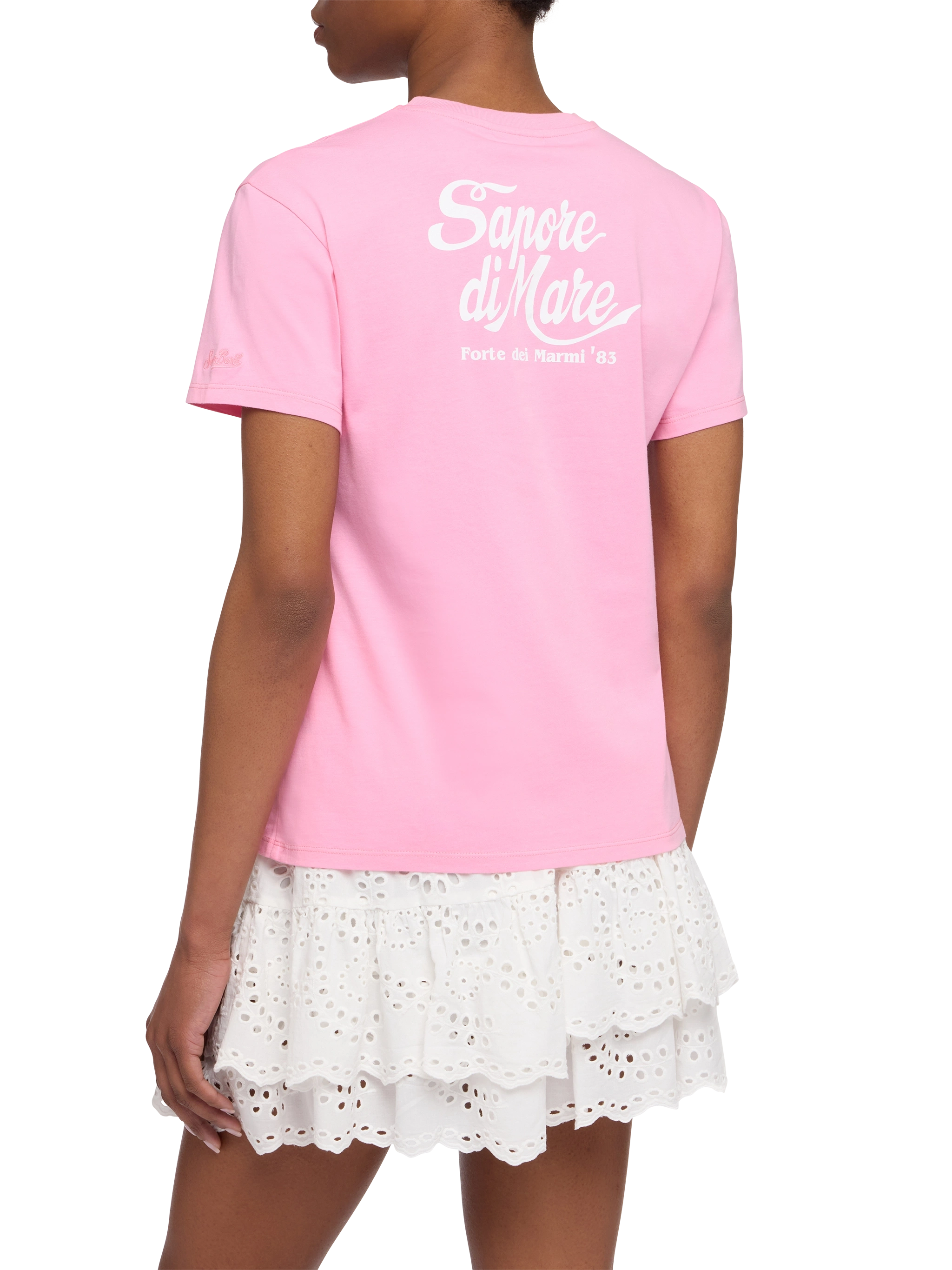 mc2-saint-barth-t-shirt-emilie-donna-in-cotone-rosa-con-stampa-sapore-di-mare-ed image 2