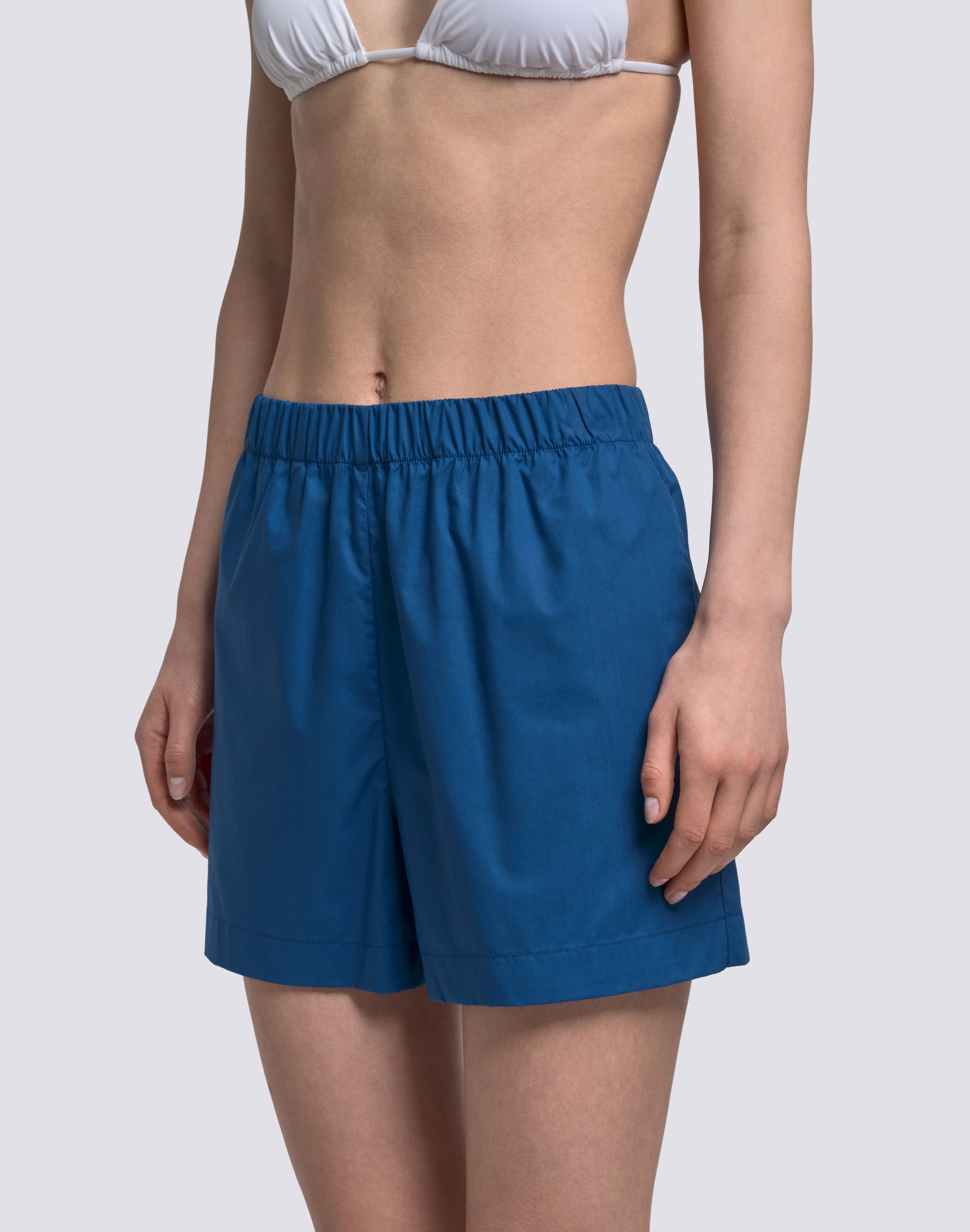 sundek-shorts-donna-a-vita-elasticata-in-popeline-di-cotone-w225wkpn100 image 4