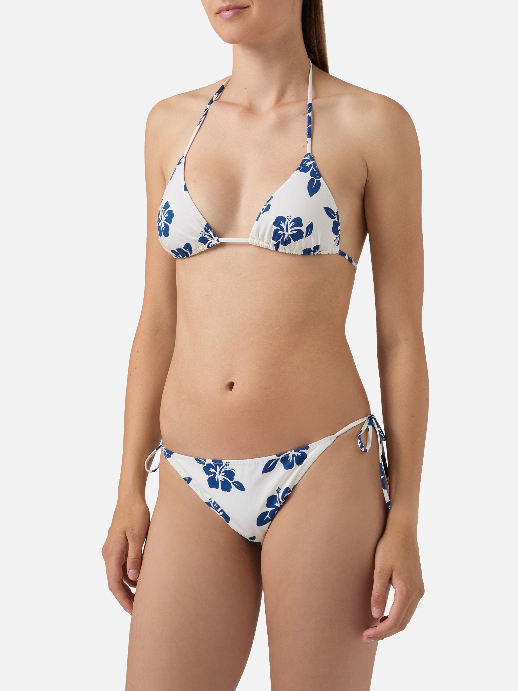 bikini-donna-mc2-saint-barth-levyne-triangolo-in-tessuto-elasticizzato-con-stamp image 2