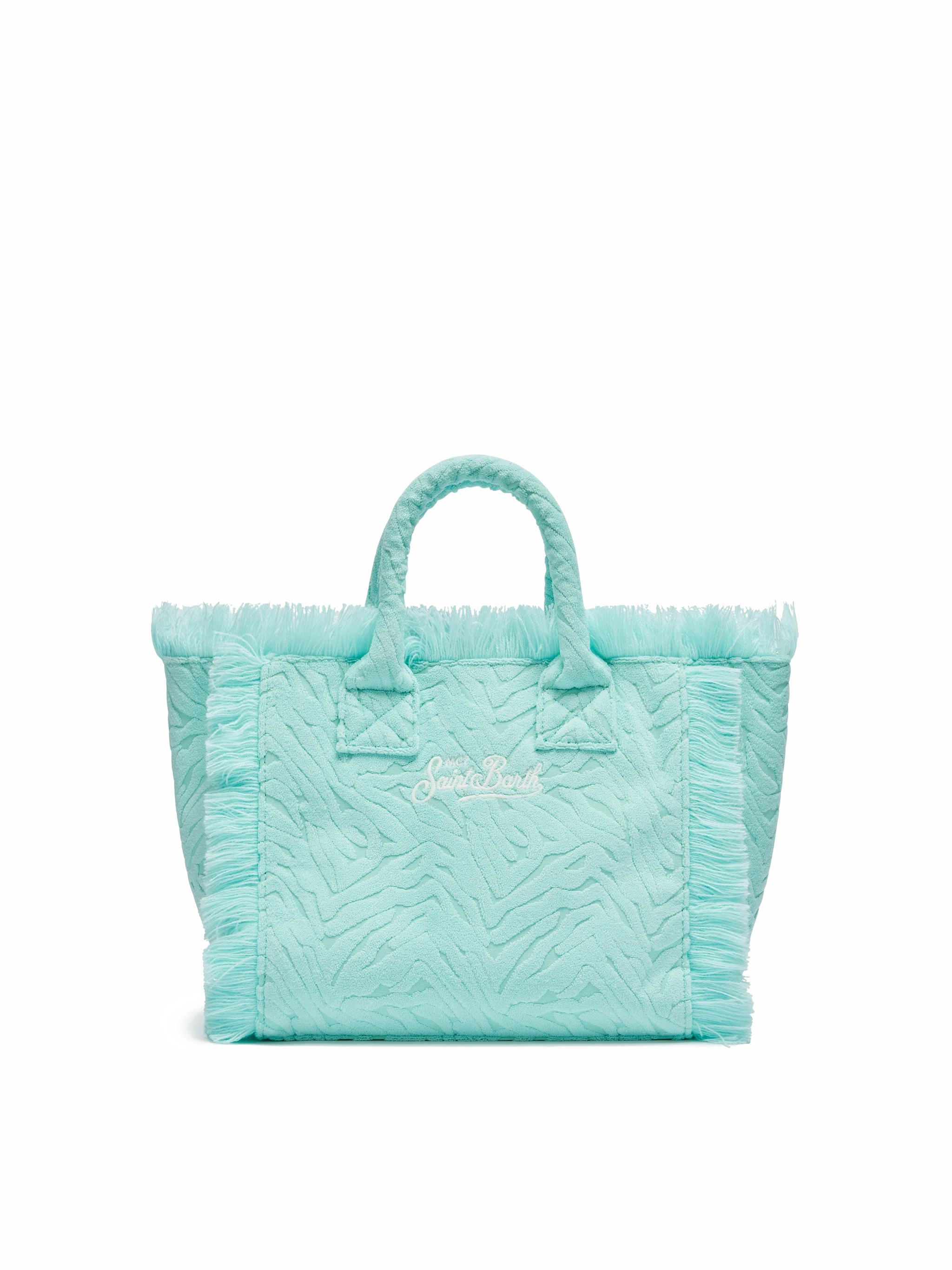 mc2-saint-barth-colette-borsa-mare-donna-verde-acqua-in-spugna-con-stampa-zebrat image 5