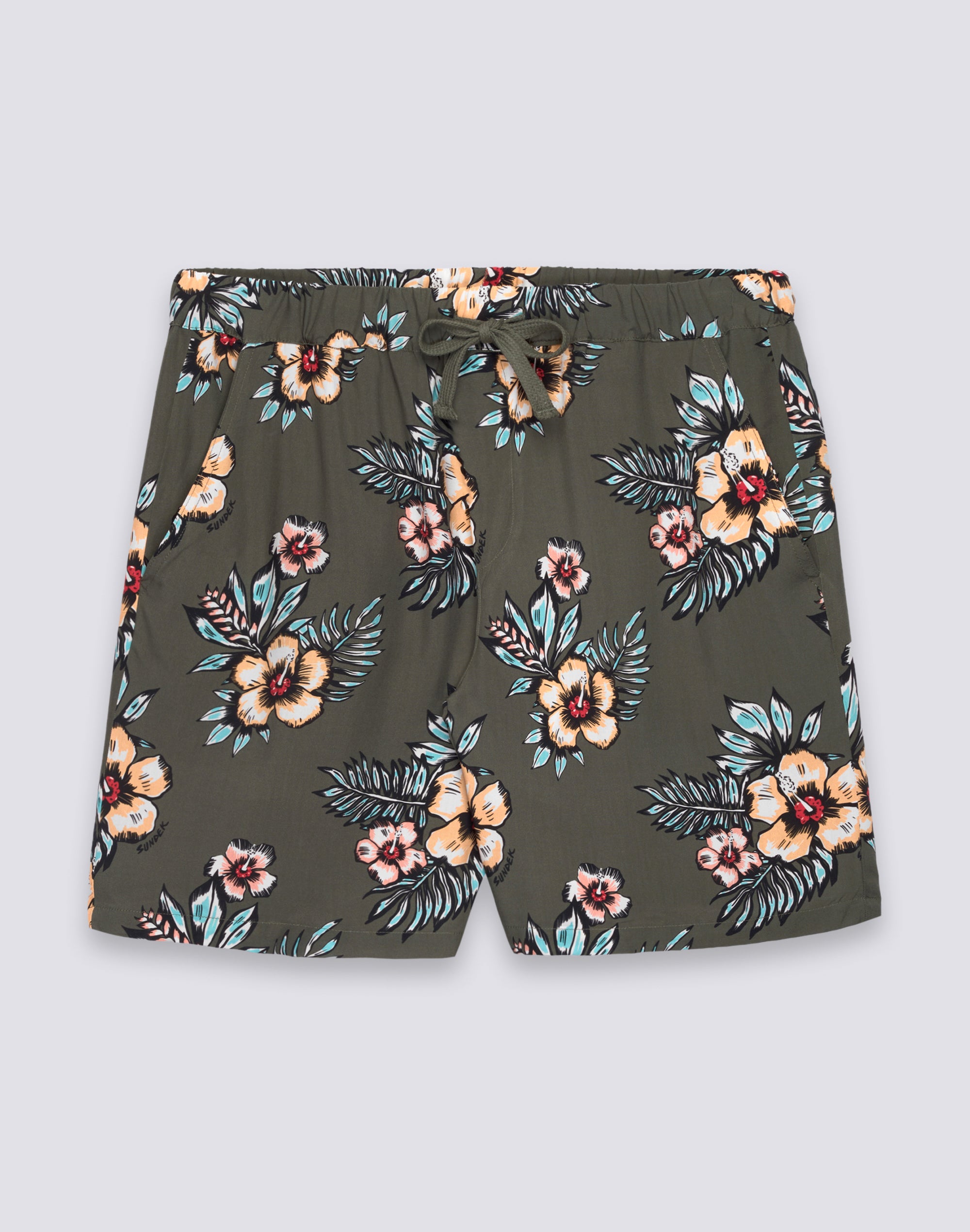 sundek-m015-pipeline-walkshort-uomo-stampato-viscosa-vita-elastica image 1